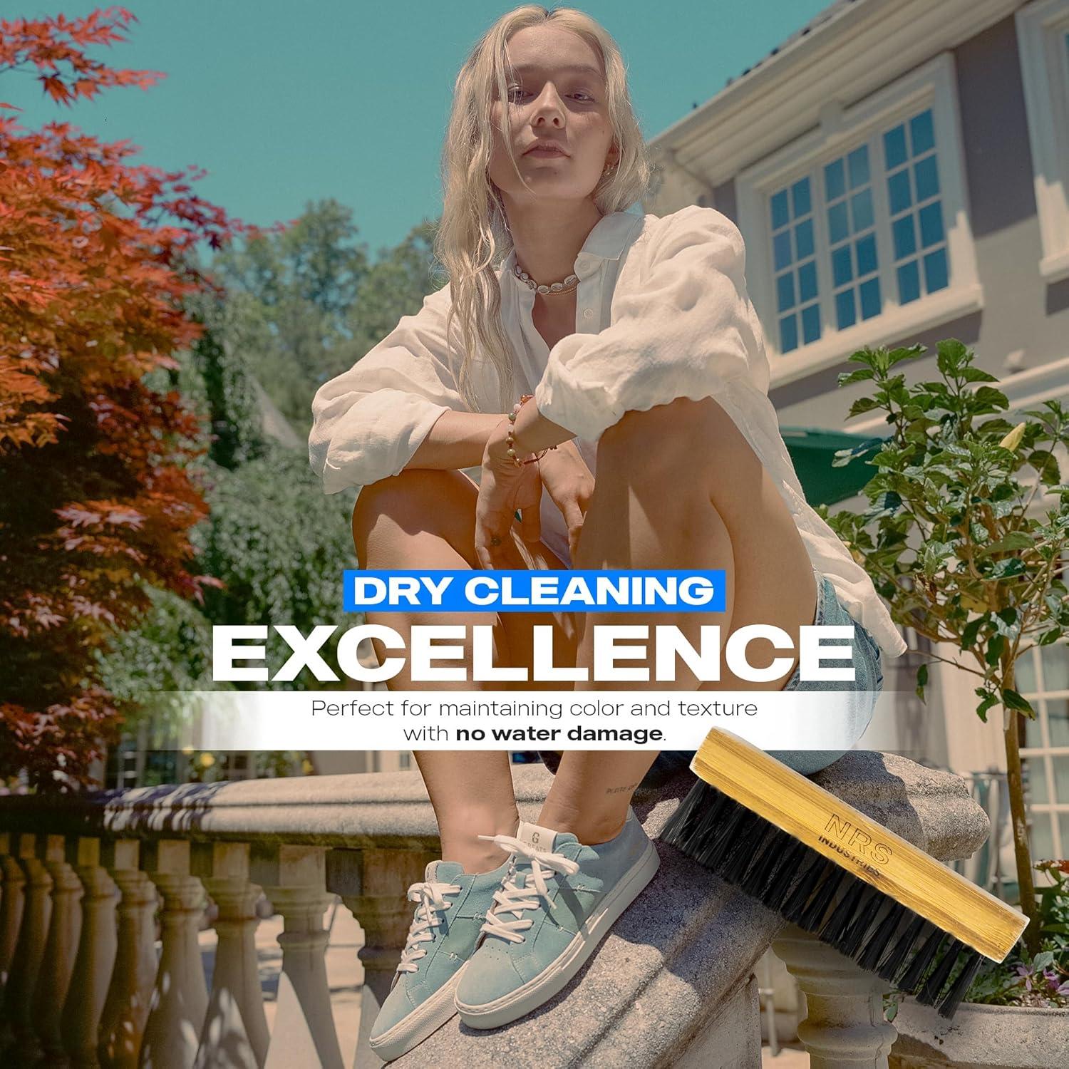 Cepillo de limpieza para ante NRS Industries - Mango de madera