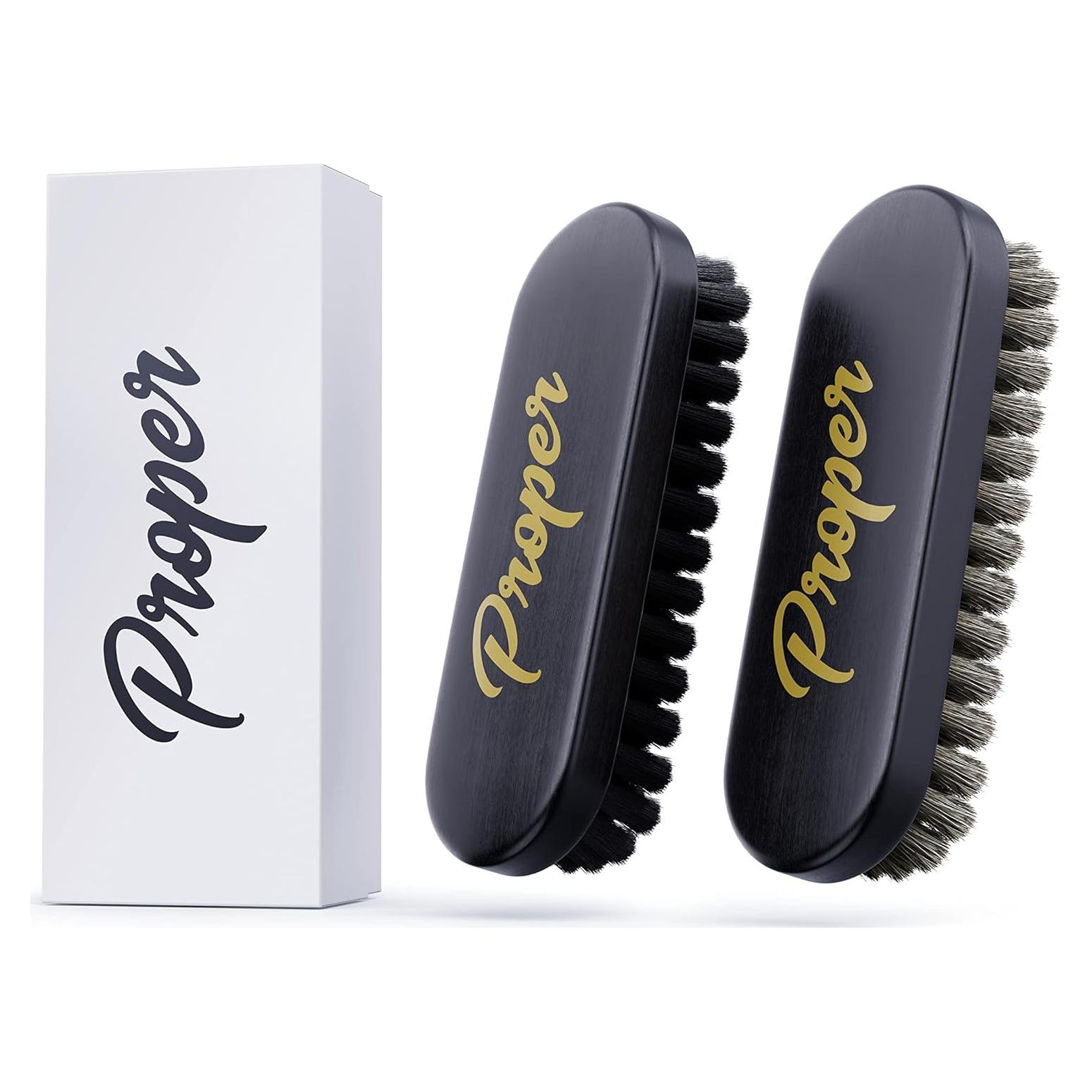 Cepillos de Detalle para Limpieza de Cuero PROPER 2 Piezas