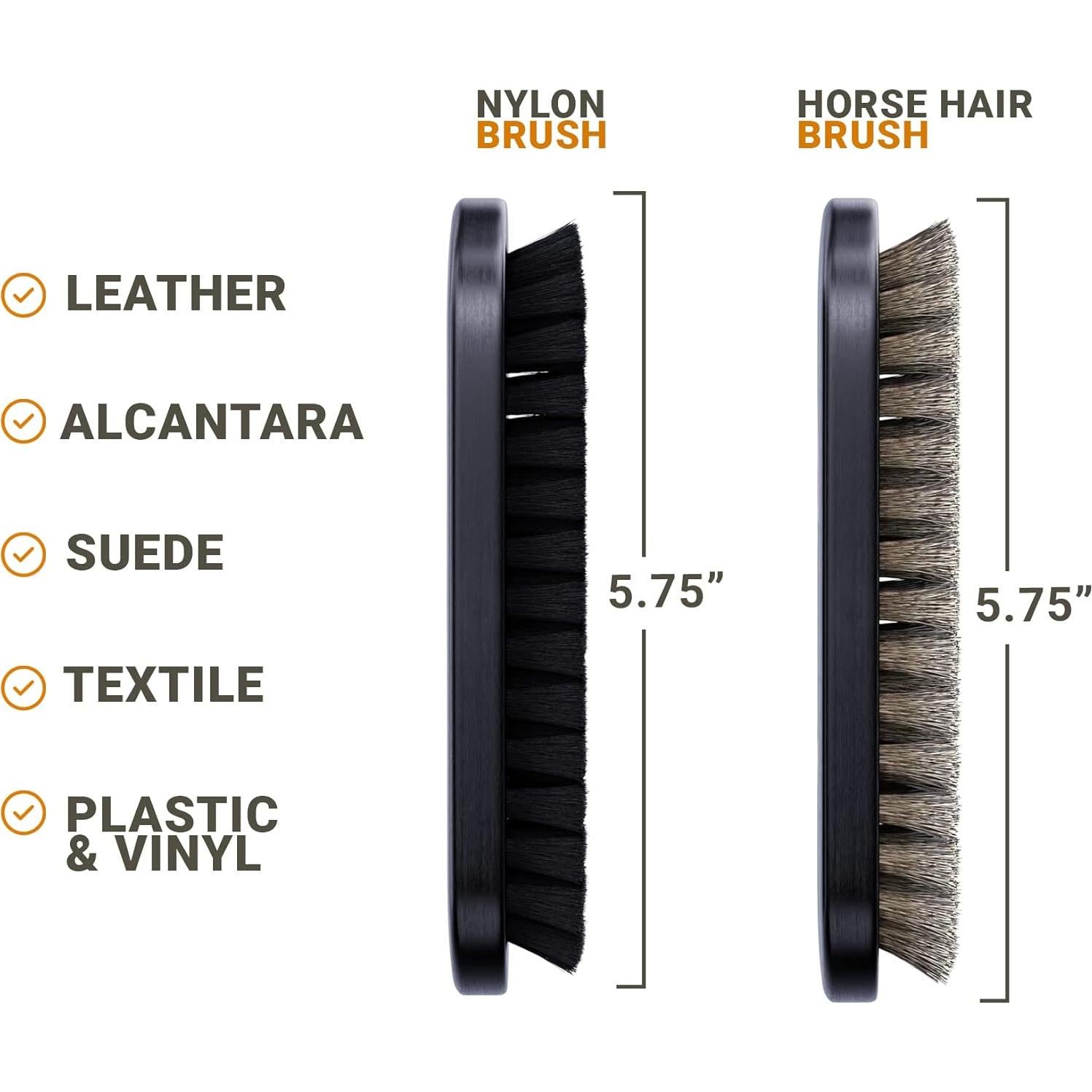 Cepillos de Detalle para Limpieza de Cuero PROPER 2 Piezas