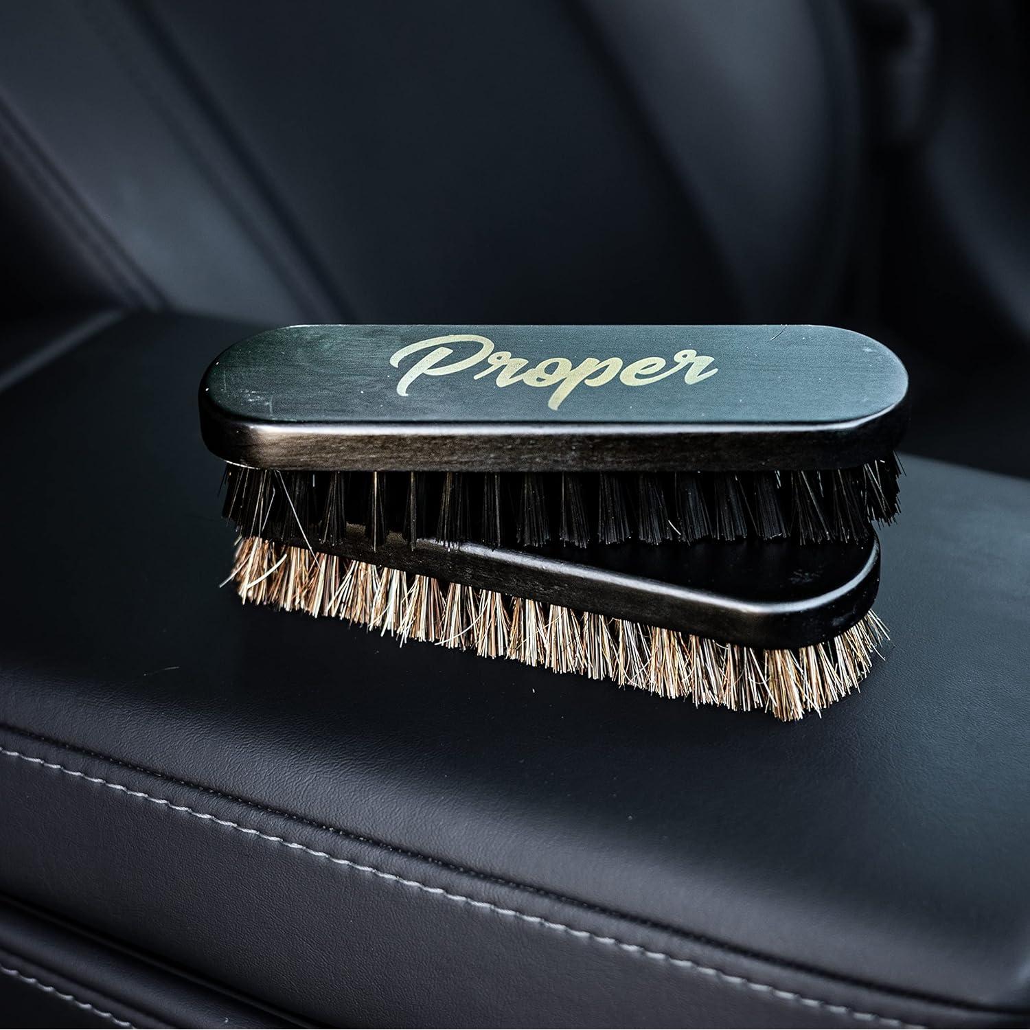 Cepillos de Detalle para Limpieza de Cuero PROPER 2 Piezas