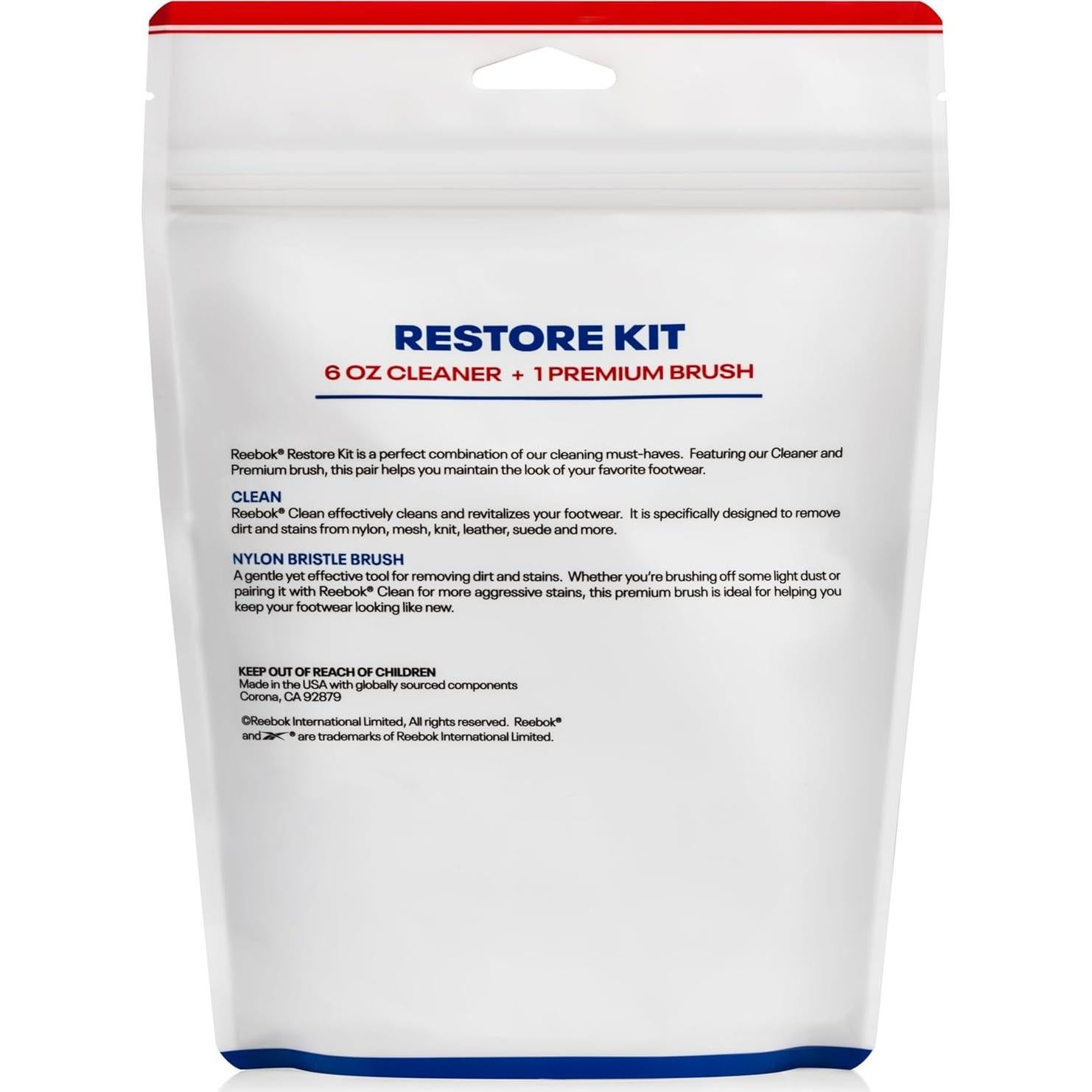 Reebok Restore Kit - Limpiador y Acondicionador 170g con Cepillo