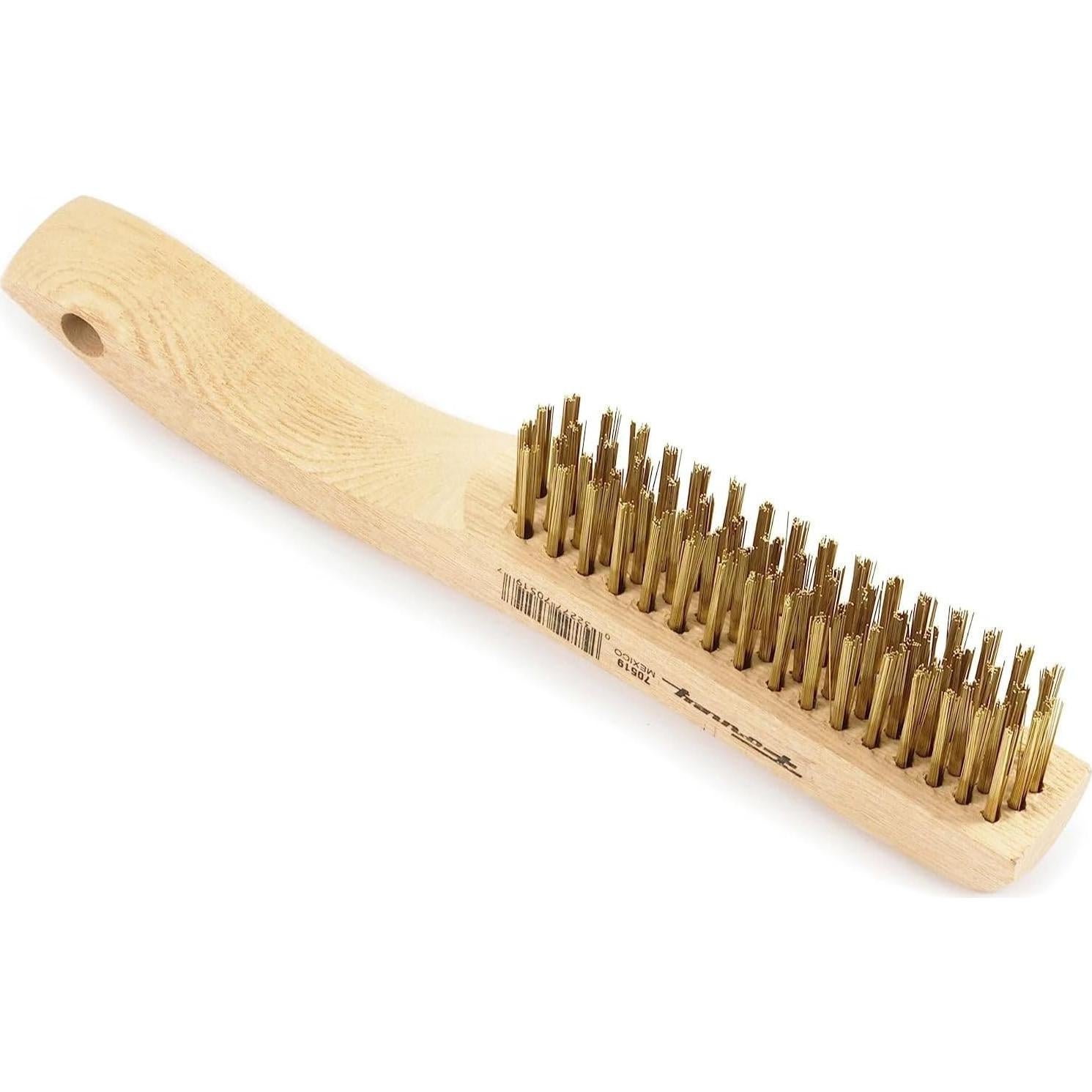 Cepillo de Alambre Forney 70519 Latón con Mango de Madera 26 cm
