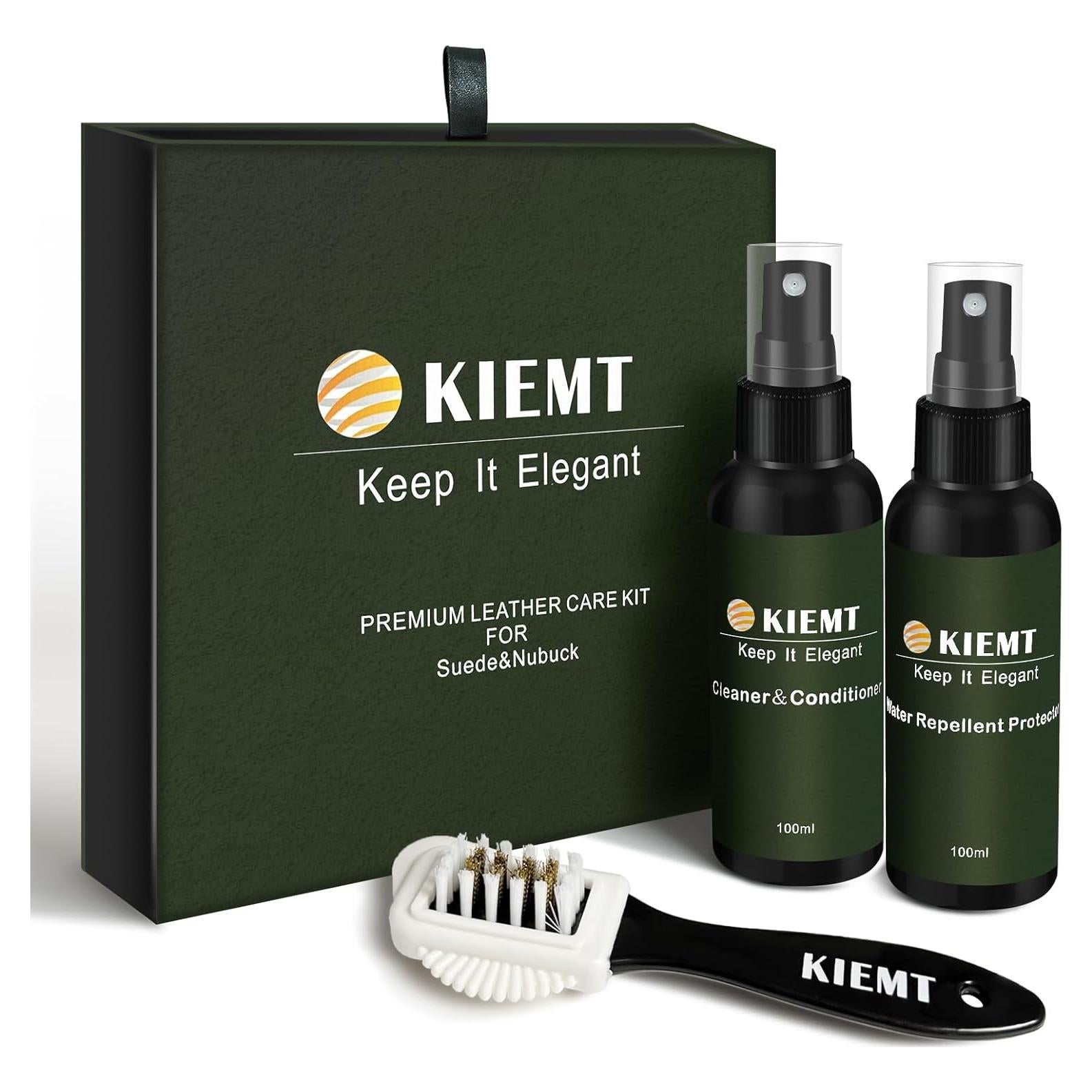 Kit de Cuidado de Cuero KIEMT Premium - Limpiador y Protector