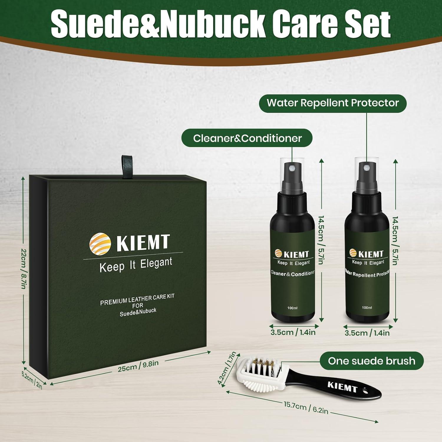 Kit de Cuidado de Cuero KIEMT Premium - Limpiador y Protector