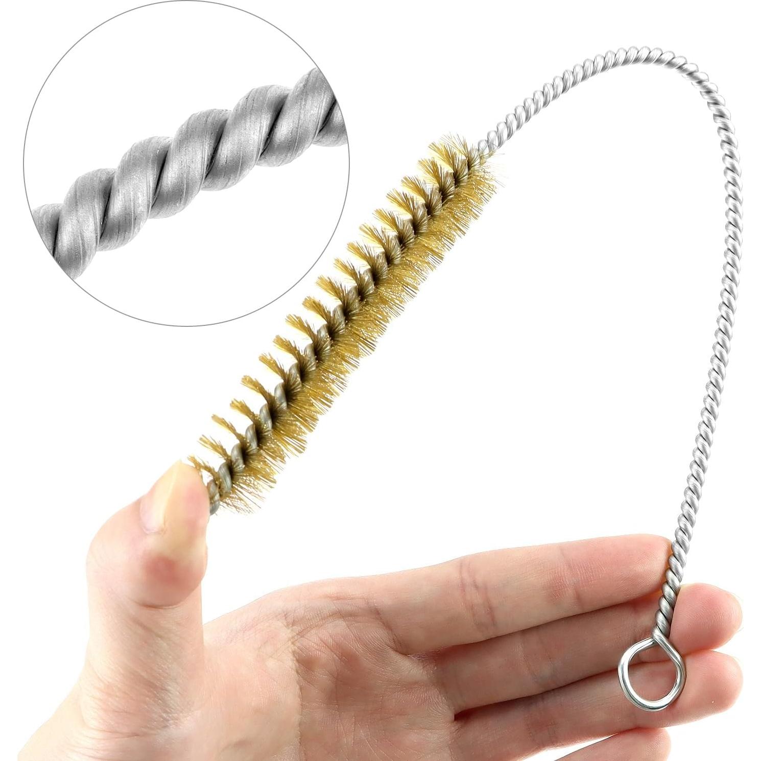 QWORK Juego de 7 Cepillos de Alambre de Latón 27.94 cm