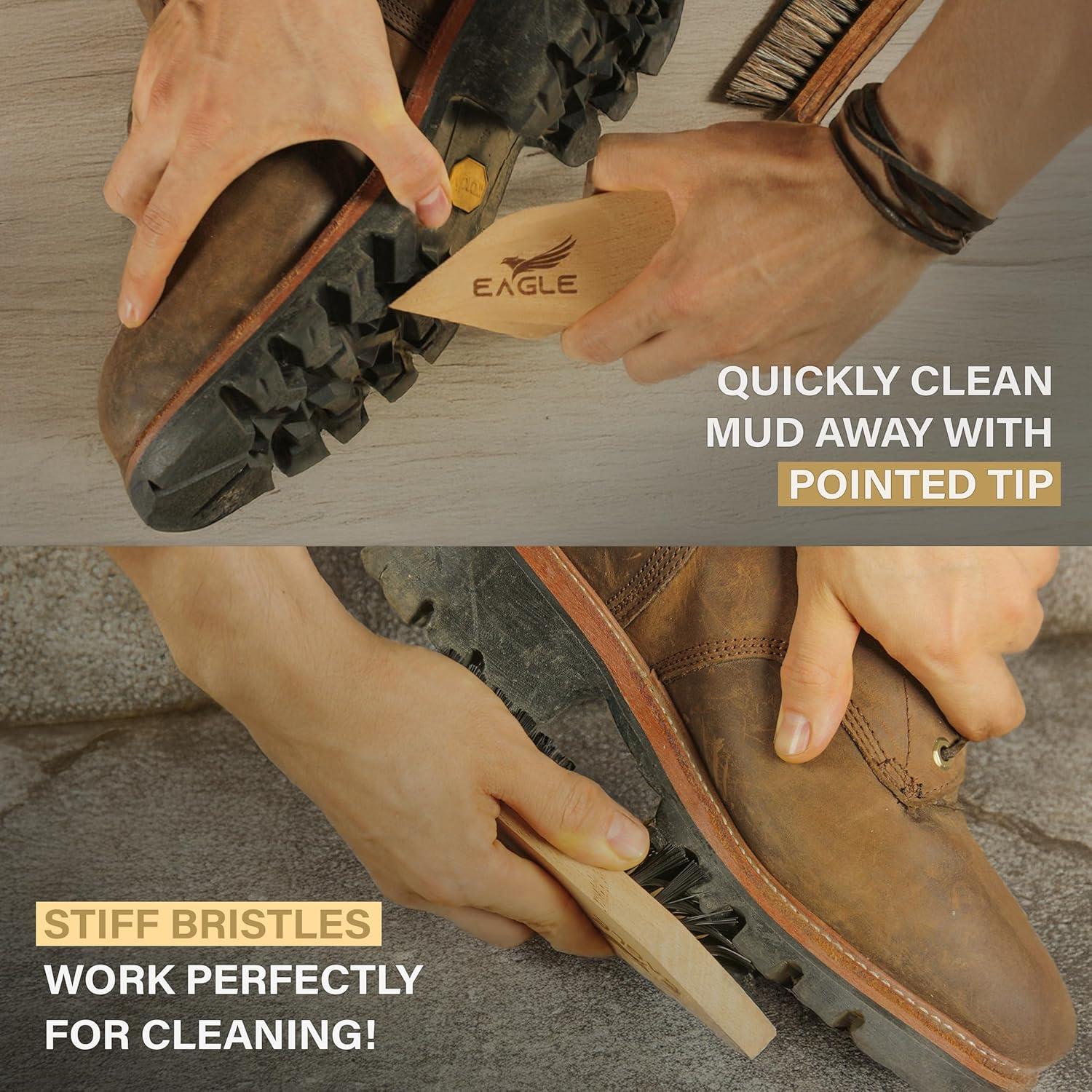 Cepillo para Botas Eagle - Limpieza de Suelas y Zapatos