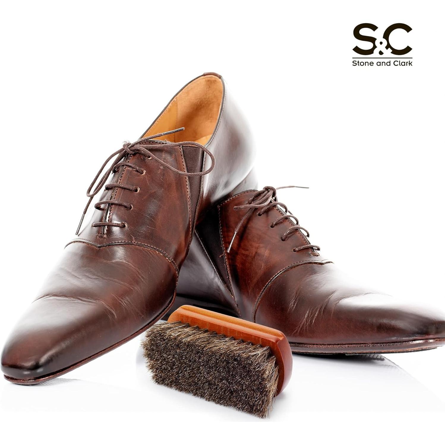 Mini Cepillo de Zapatos Stone y Clark - Cerdas de Caballo