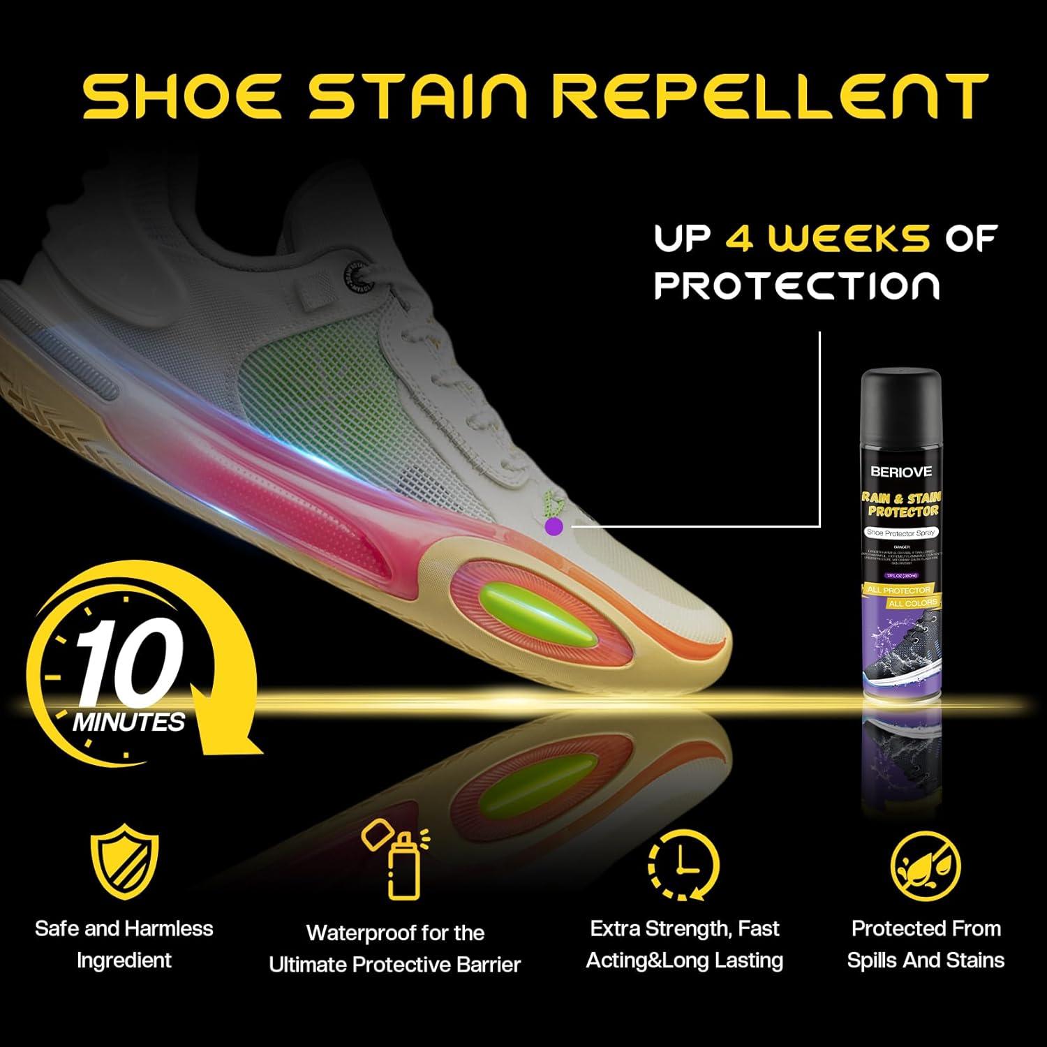 Spray Protector Impermeable para Zapatos BERIOVE 382 g