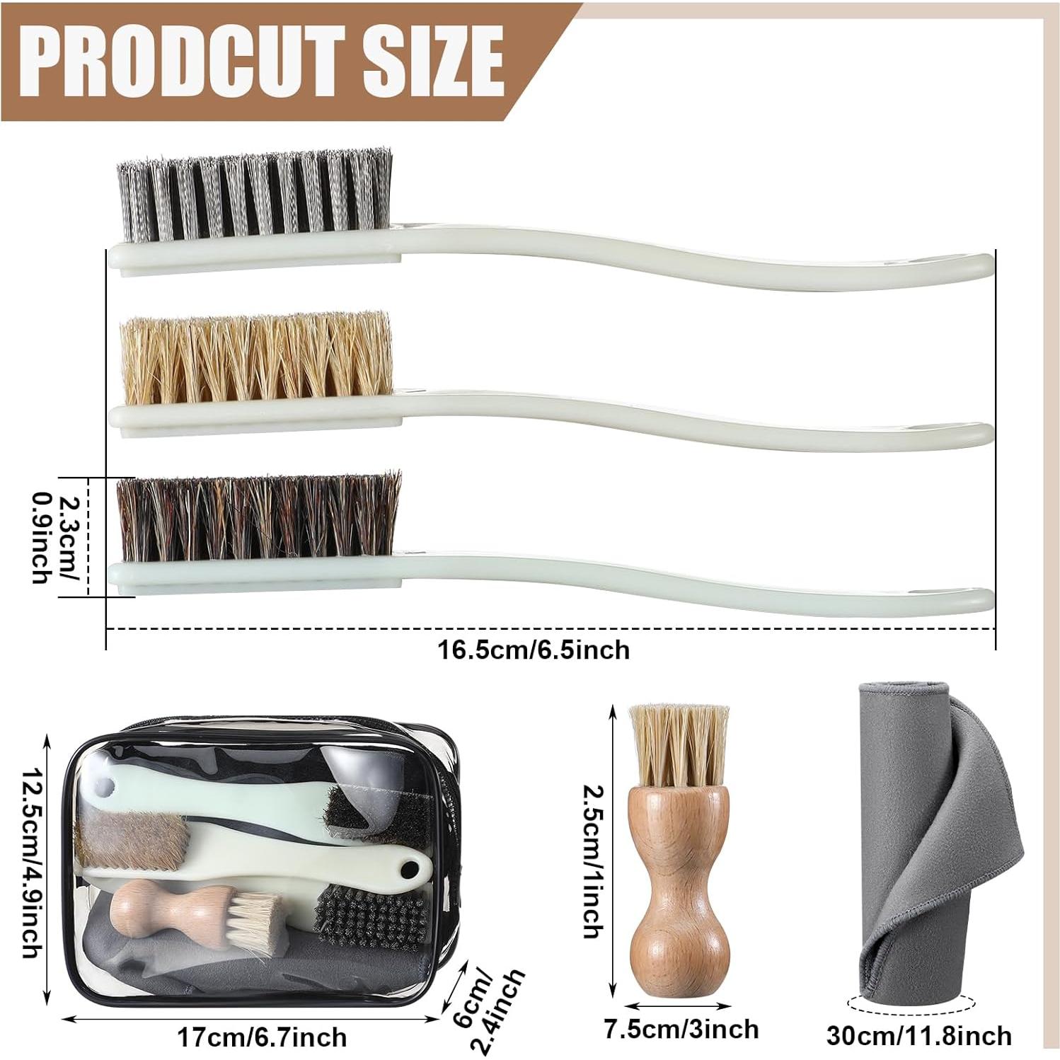 Kit de Limpieza de Zapatos Havawish 7 Piezas con Bolsa