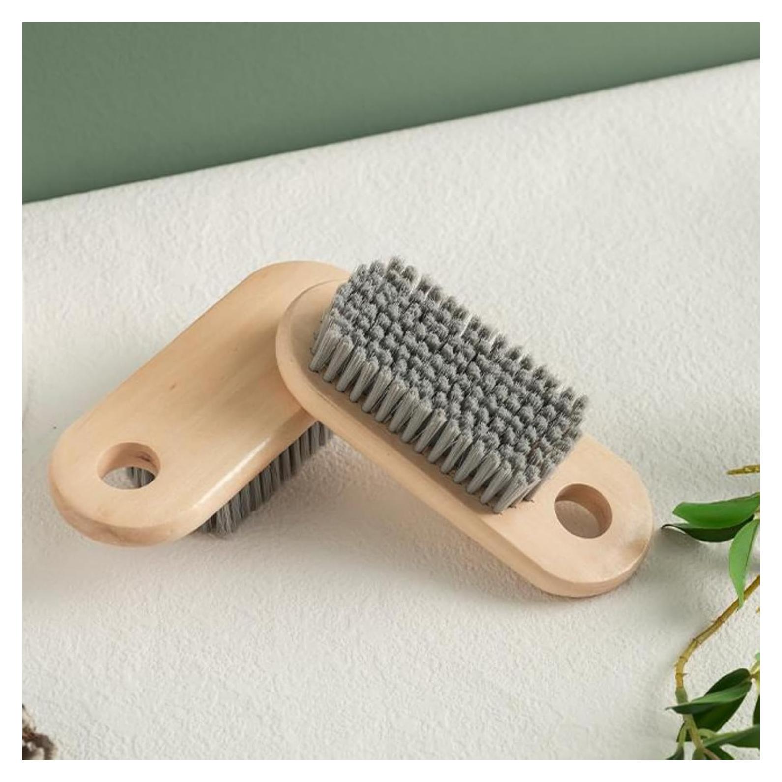 2 Cepillos de Madera ZWAY para Lavandería y Manchas Difíciles