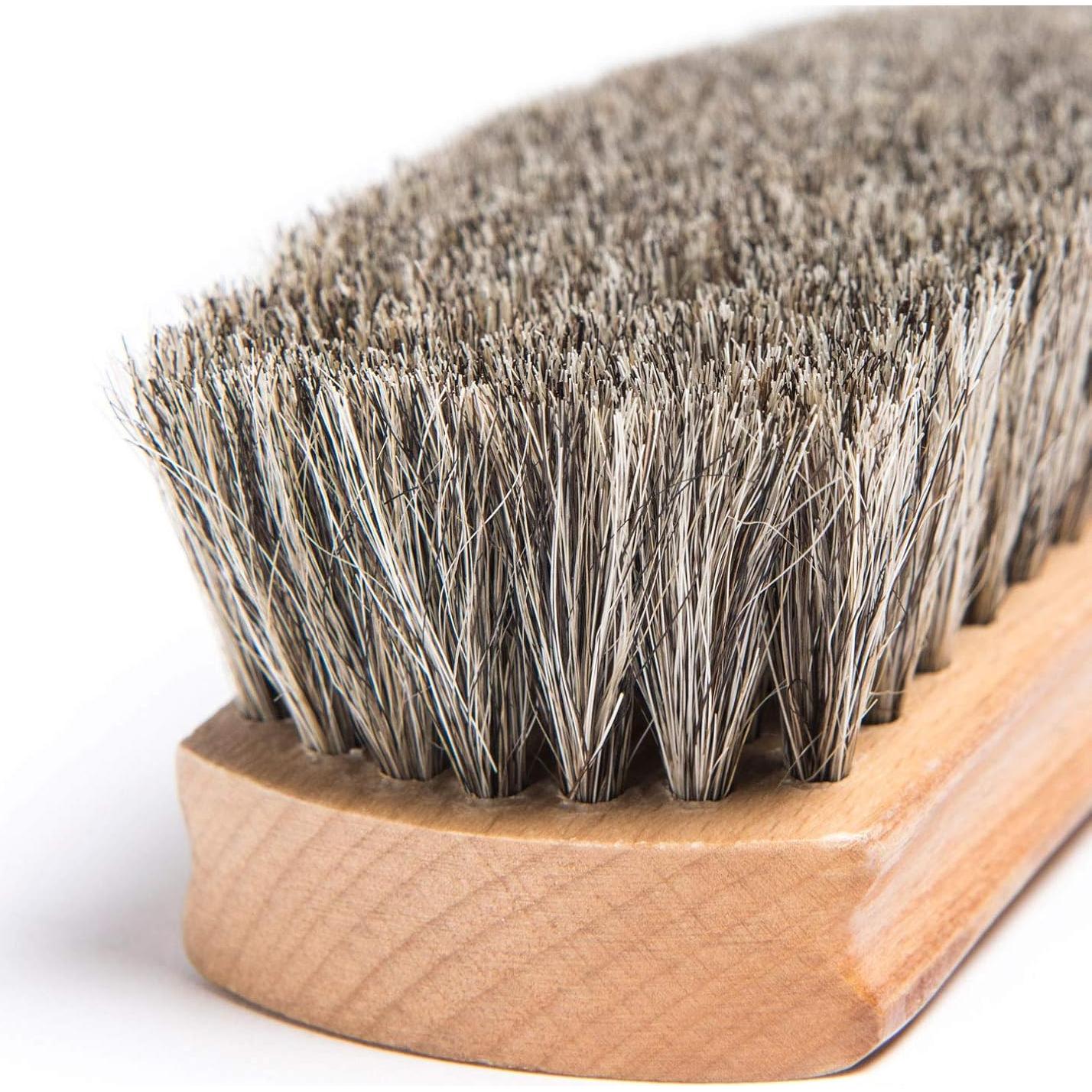 Cepillo para zapatos Otter Wax de pelo de caballo premium