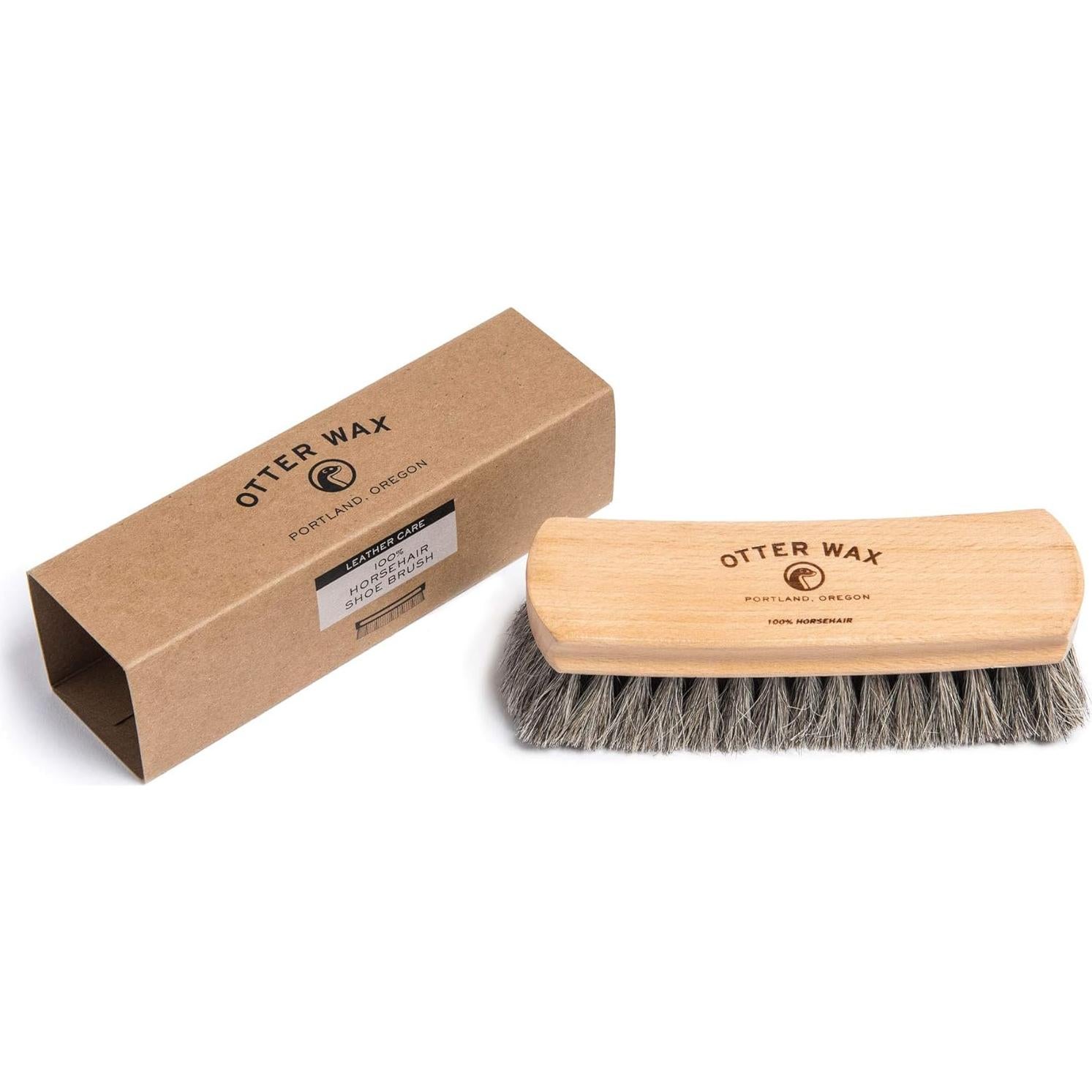 Cepillo para zapatos Otter Wax de pelo de caballo premium