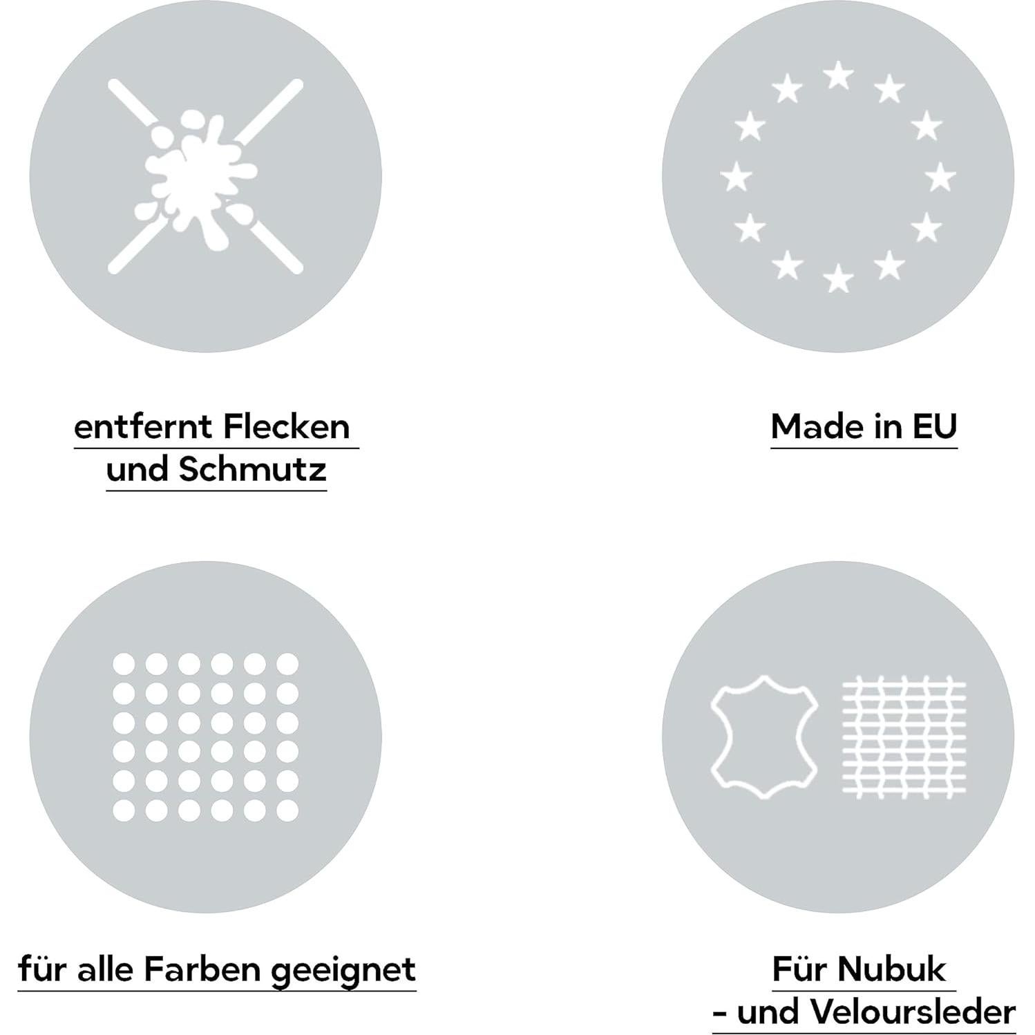 Limpiador de Nubuck y Ante Kaps 75 ml con Cepillo Aplicador