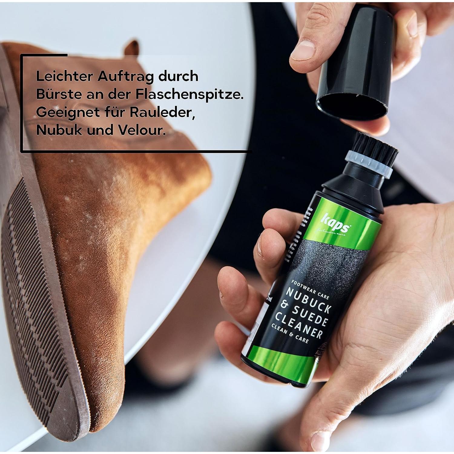 Limpiador de Nubuck y Ante Kaps 75 ml con Cepillo Aplicador