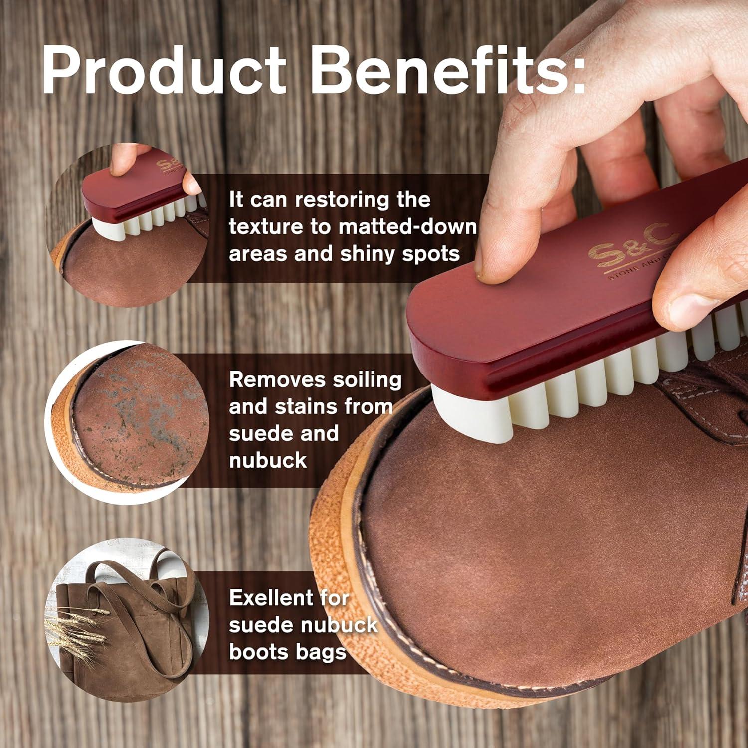 Cepillo de Suede Crepe Stone and Clark - Limpiador Natural