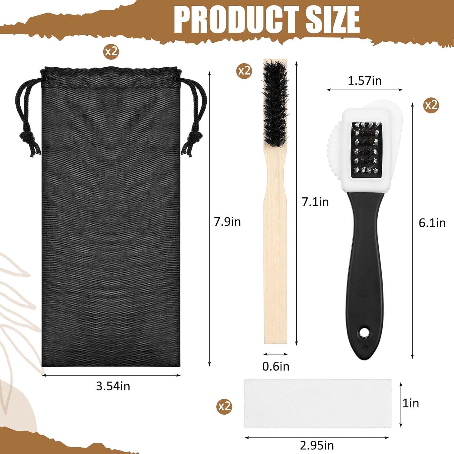 Kit de Limpieza para Zapatos de Ante y Nubuck 8 Piezas