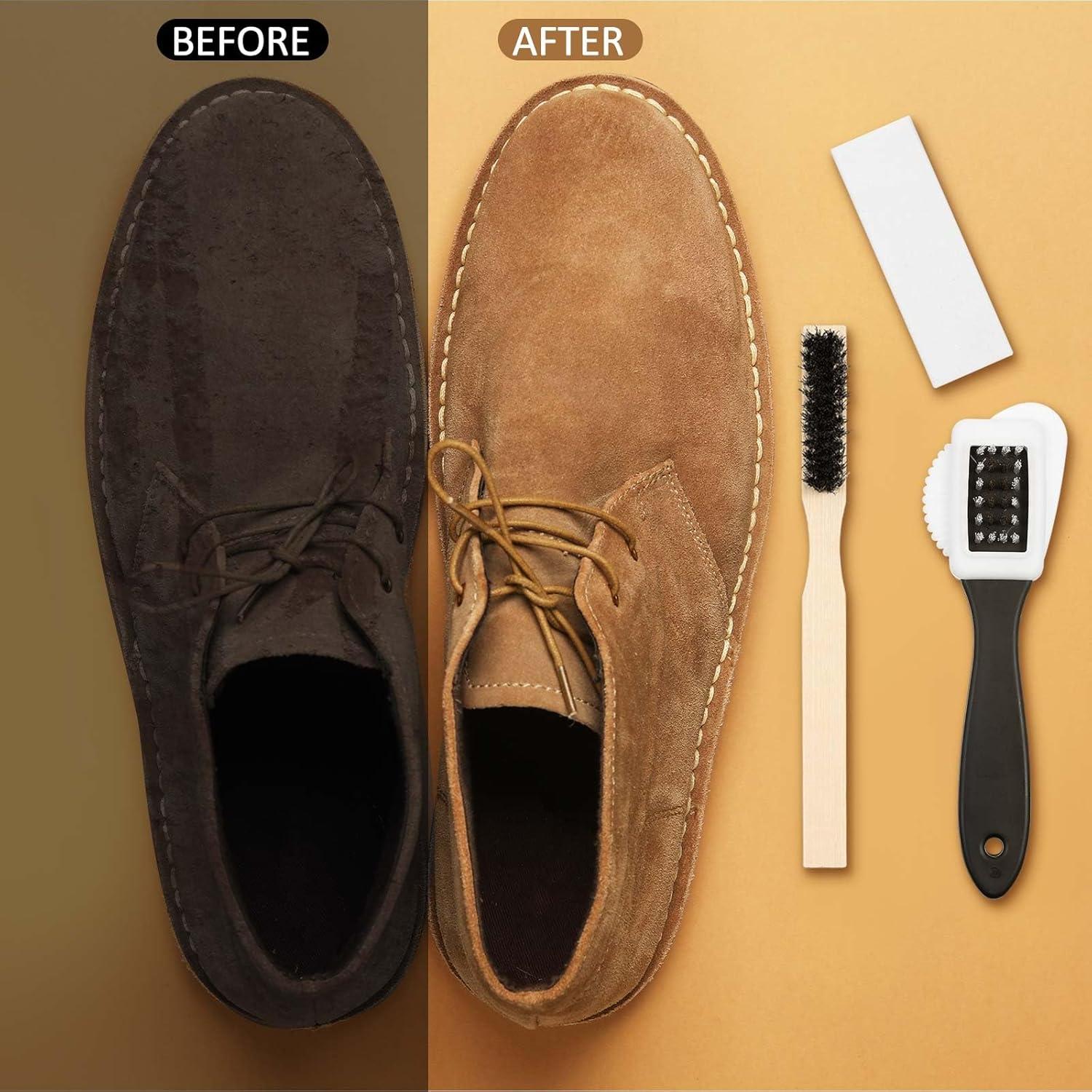 Kit de Limpieza para Zapatos de Ante y Nubuck 8 Piezas