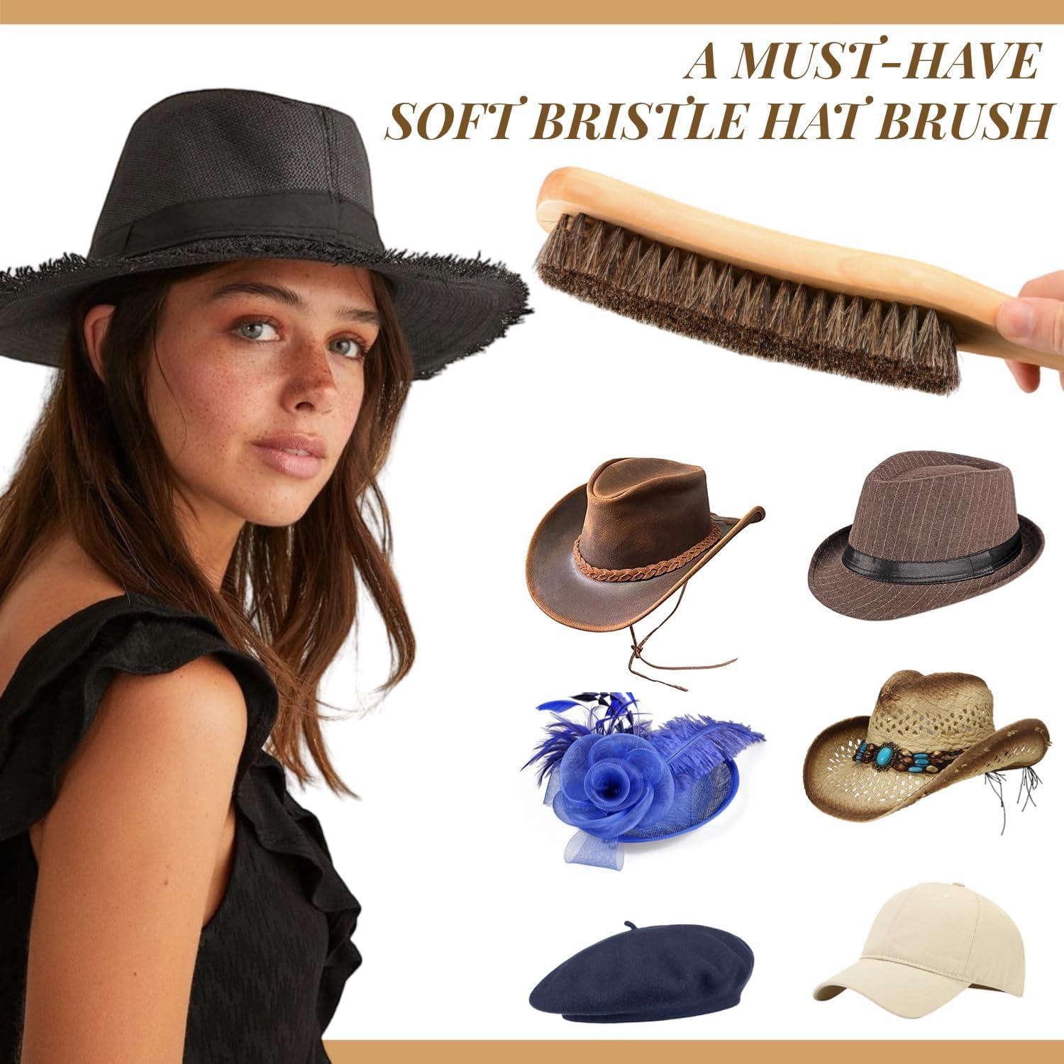 Set de 2 Cepillos de Pelo Dazzhues para Sombreros de Fieltro