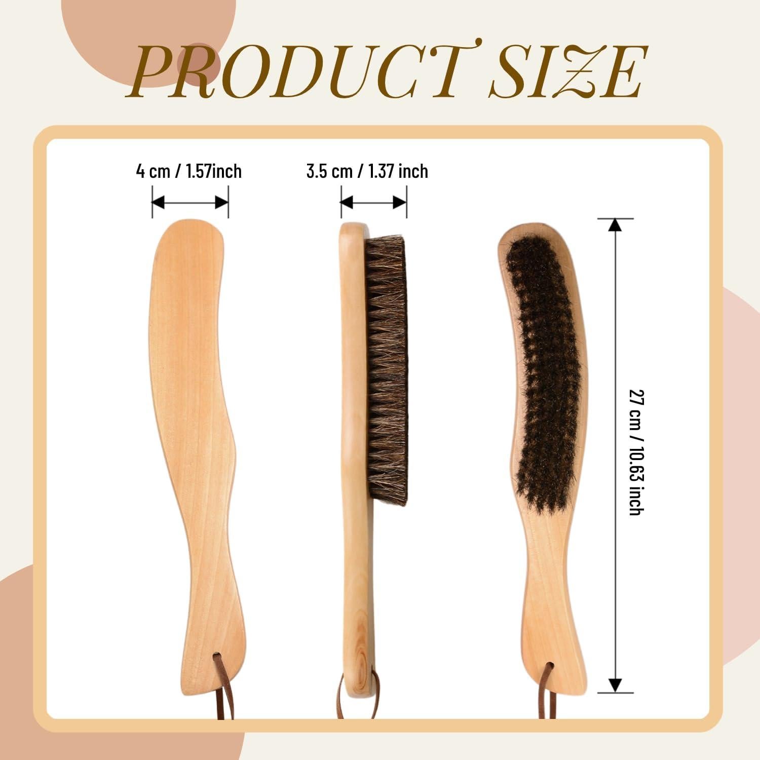 Set de 2 Cepillos de Pelo Dazzhues para Sombreros de Fieltro