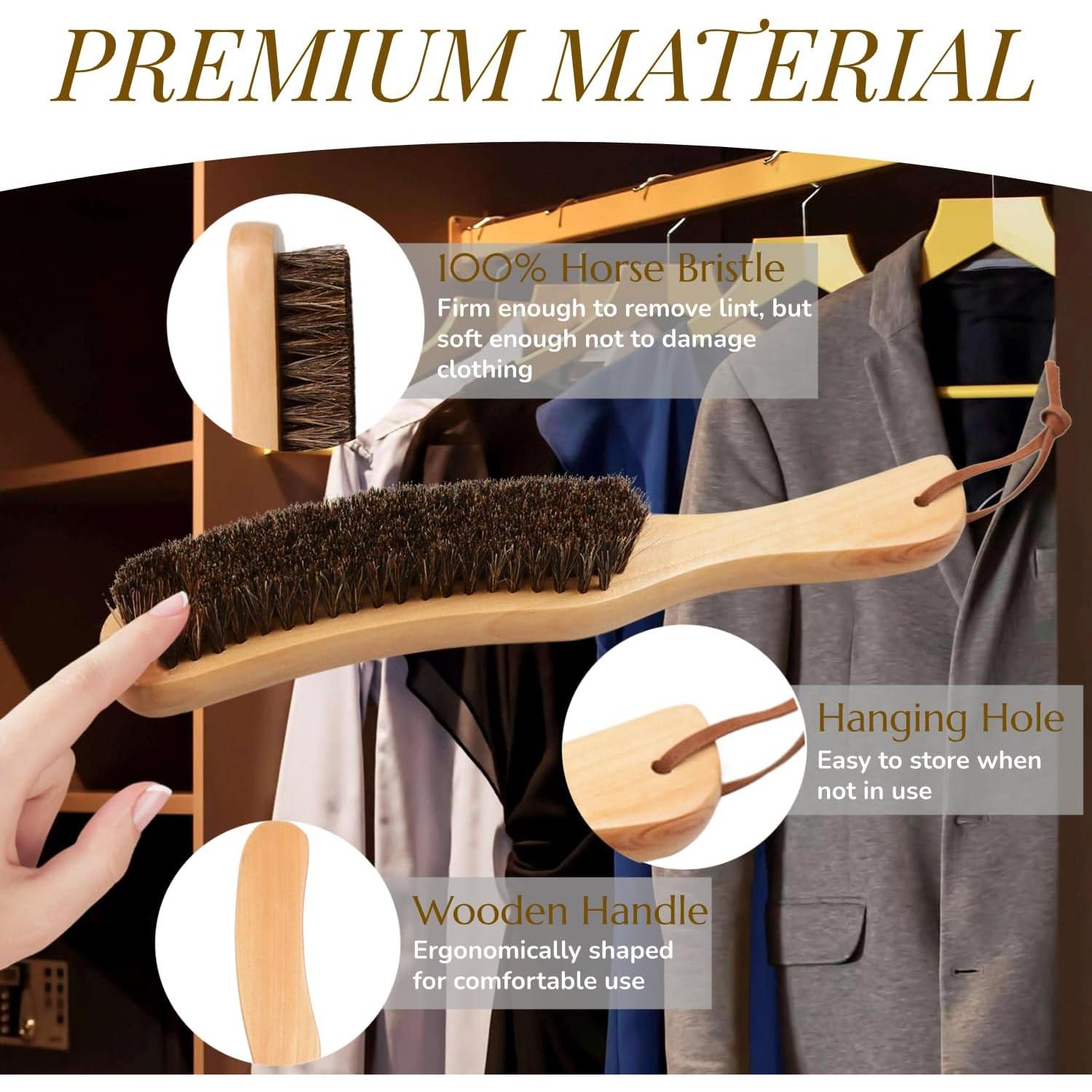 Set de 2 Cepillos de Pelo Dazzhues para Sombreros de Fieltro