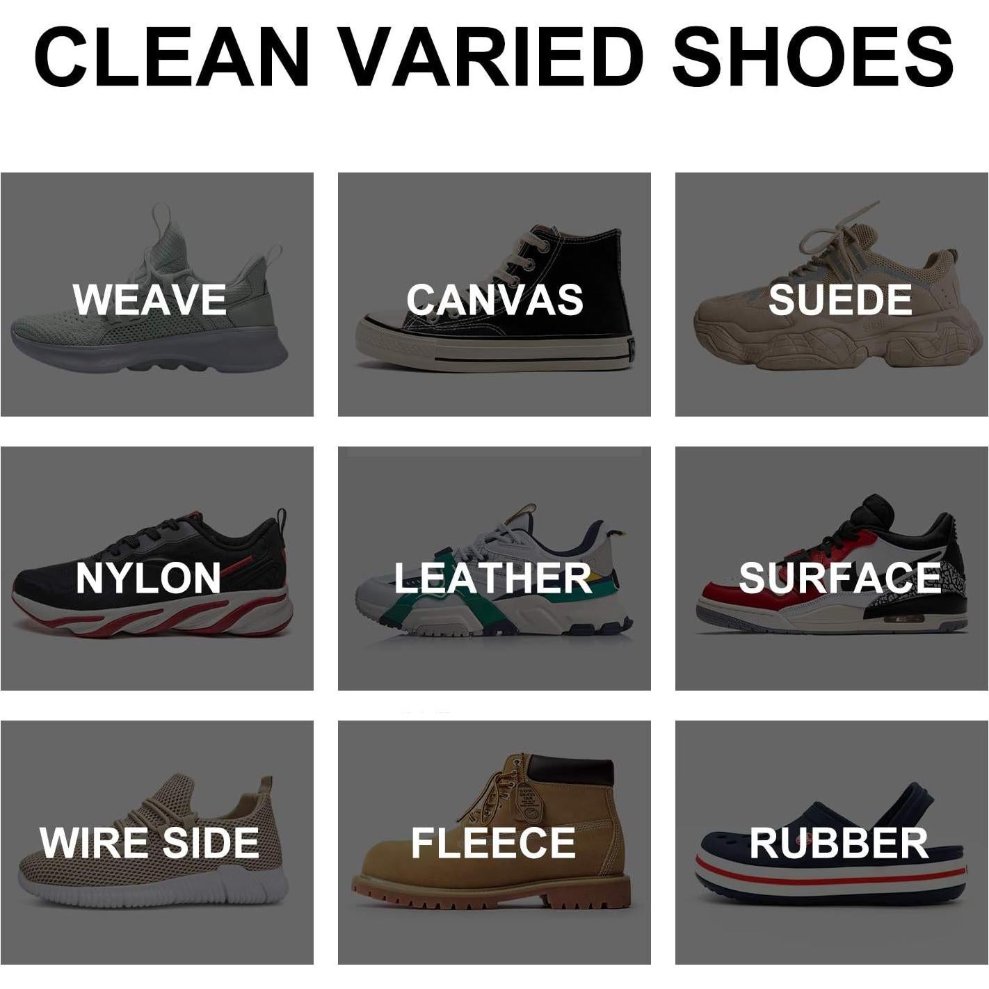 Kit Limpiador de Zapatos Alloda - Espuma, Cepillo y Toalla