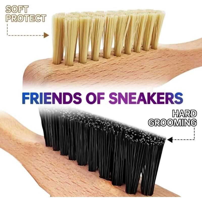 Kit Limpiador de Zapatos Alloda - Espuma, Cepillo y Toalla