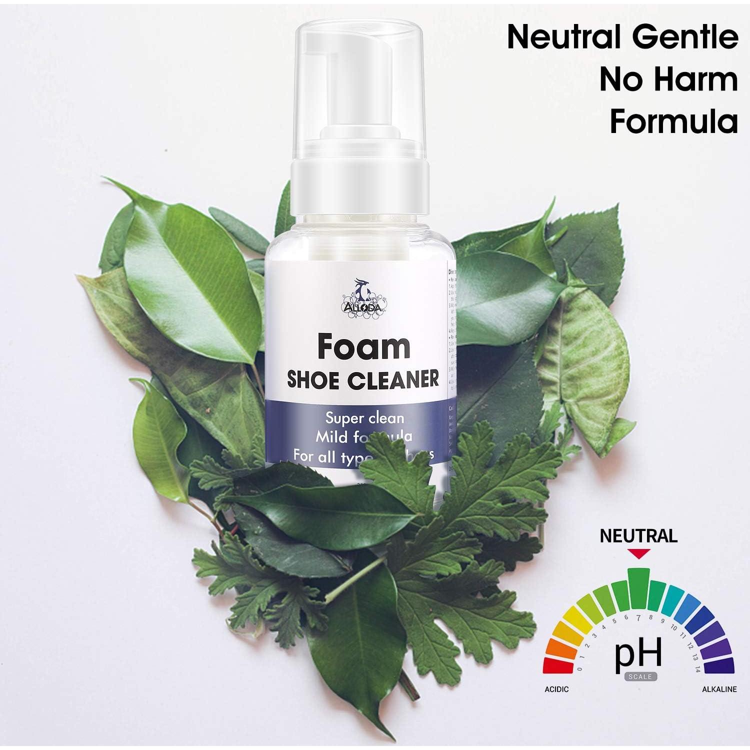 Kit Limpiador de Zapatos Alloda - Espuma, Cepillo y Toalla