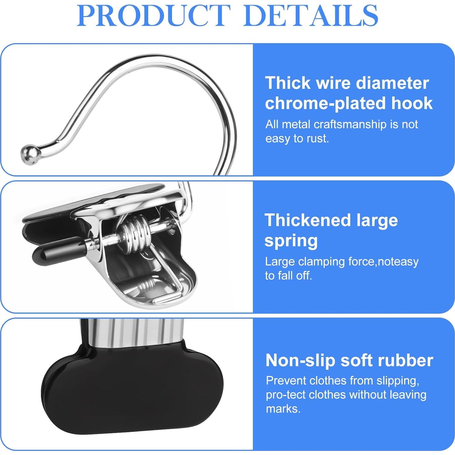 Pinzas de Ropa AAPPD 30 Piezas Clips de Acero Inoxidable