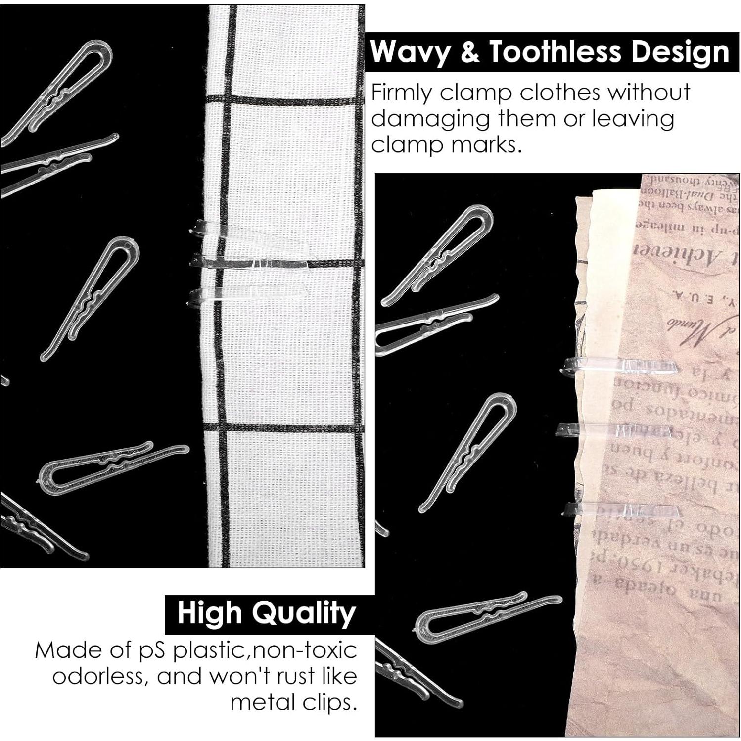 300 Clips de Plástico HJZHII para Ropa y Manualidades