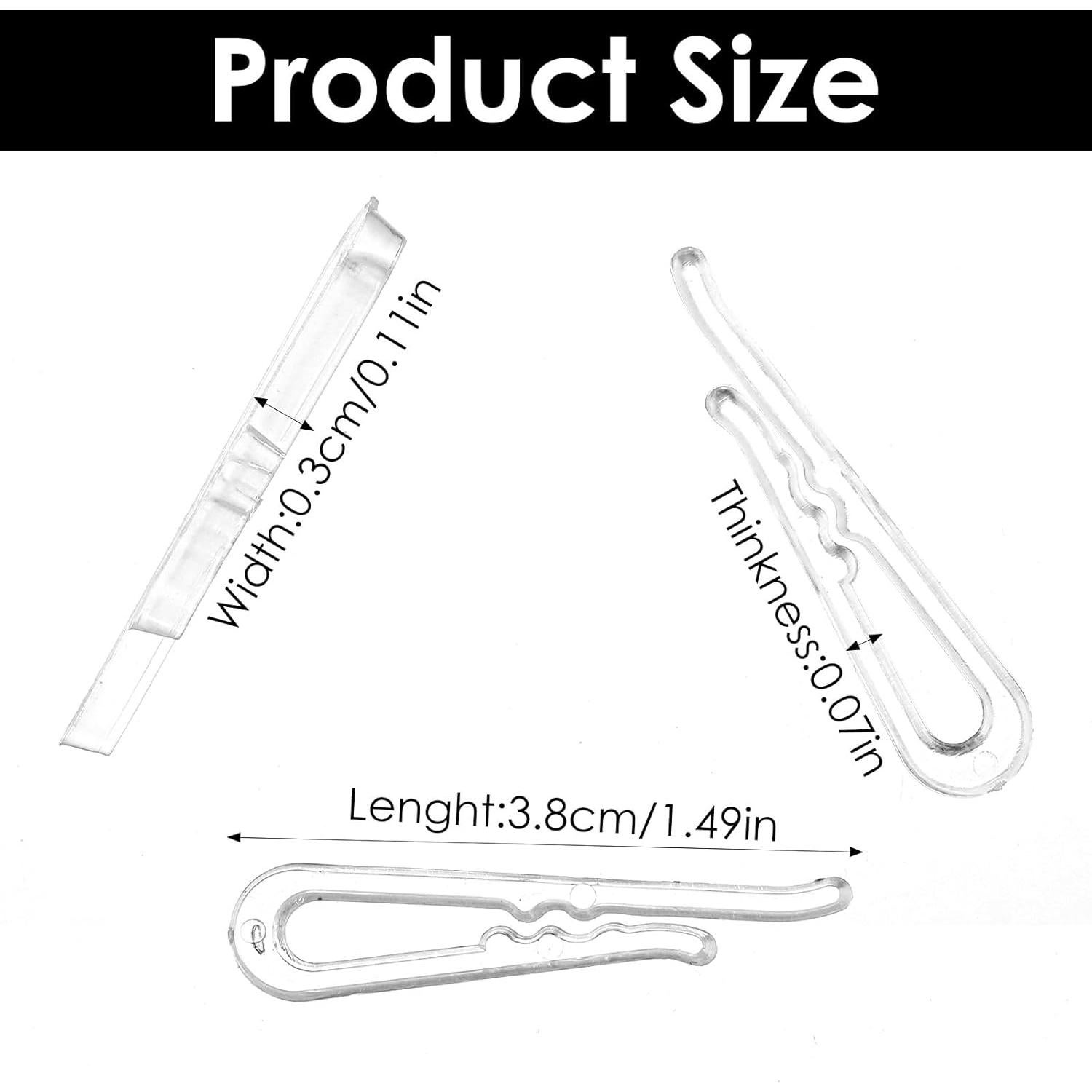 300 Clips de Plástico HJZHII para Ropa y Manualidades