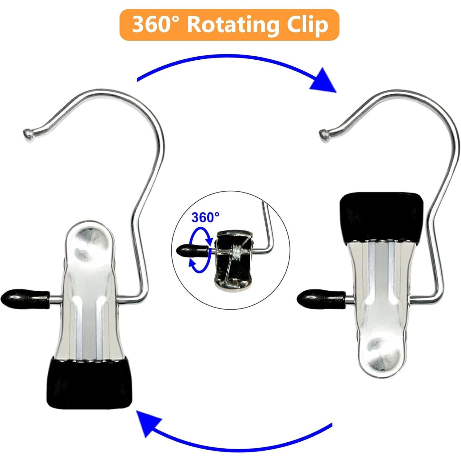 Ganchos para Botas Sylroal - Paquete de 12 Clips de Acero Inoxidable