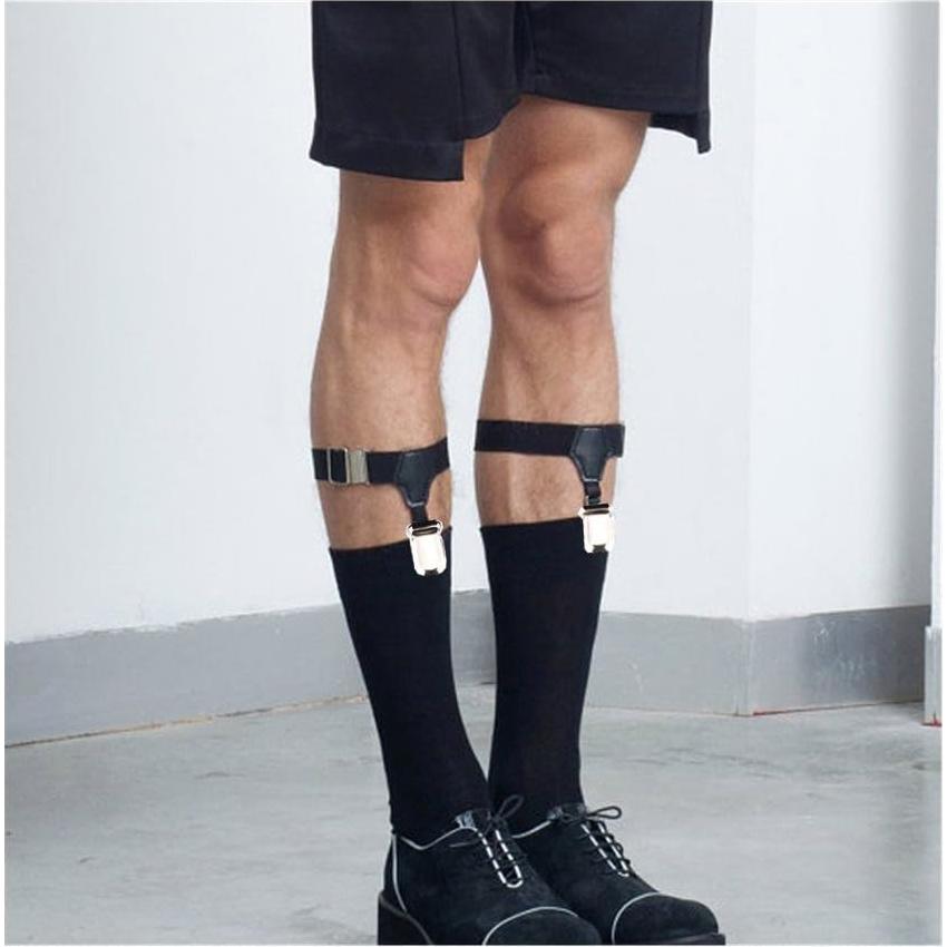 Sujetadores de Calcetines Ajustables Outman 2 Pcs Negro