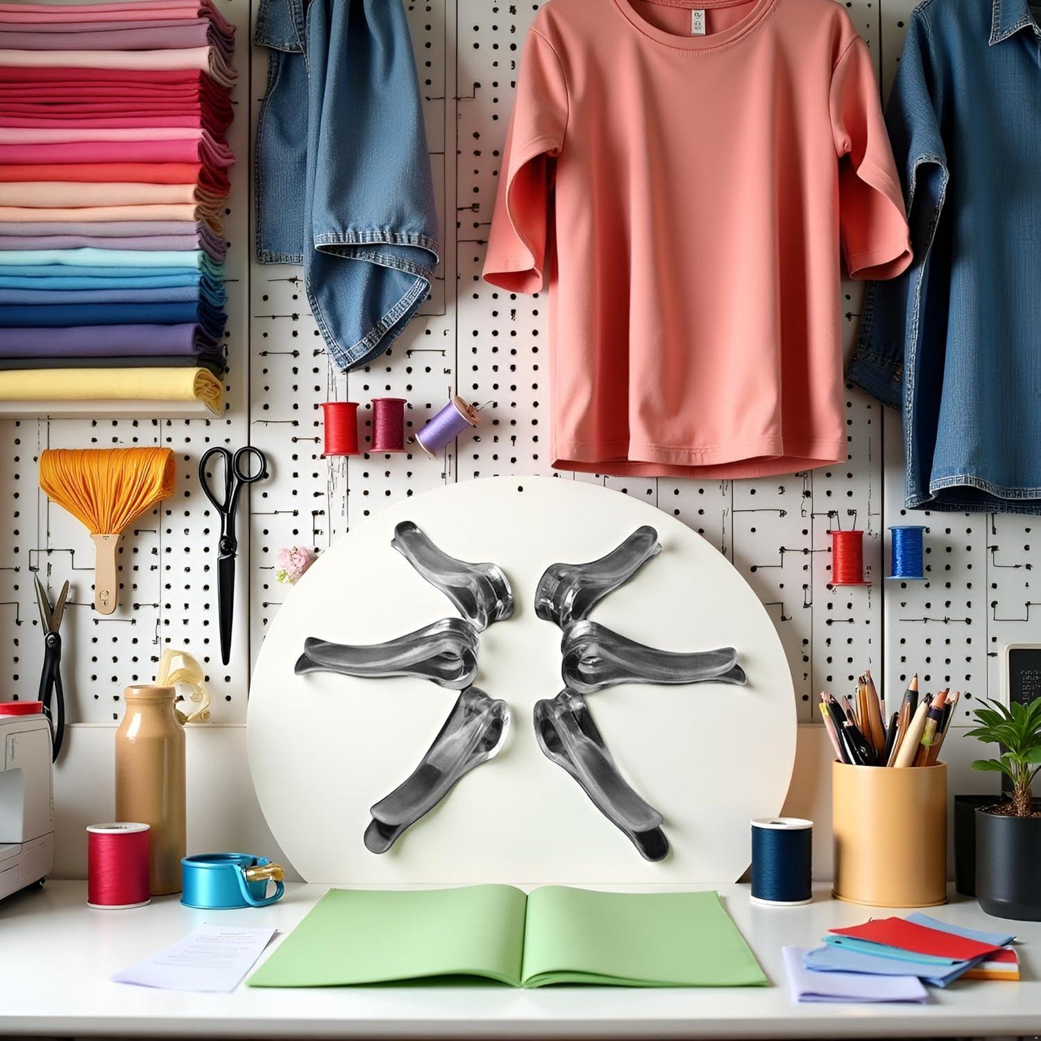 100 Clips de Cocodrilo Plástico Transparente Galepromot