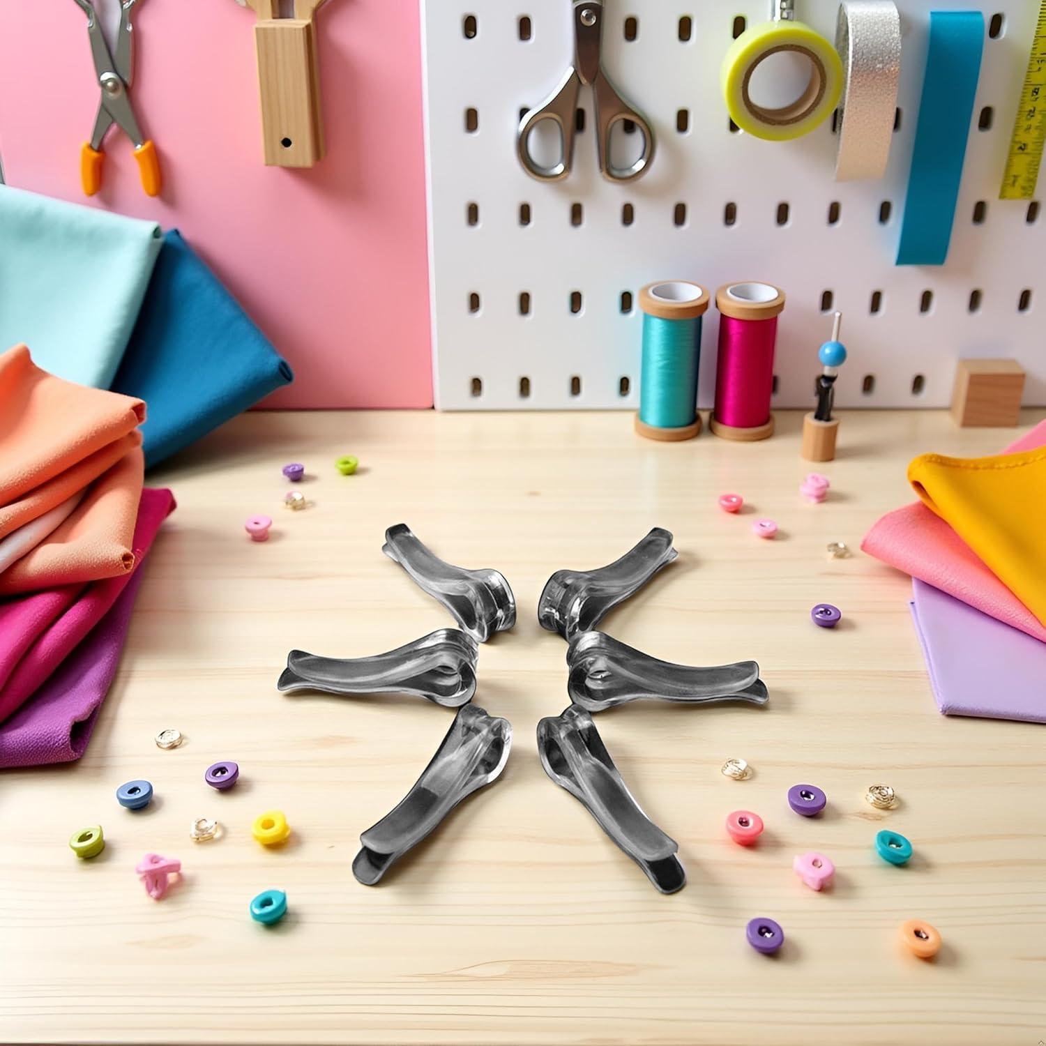 100 Clips de Cocodrilo Plástico Transparente Galepromot