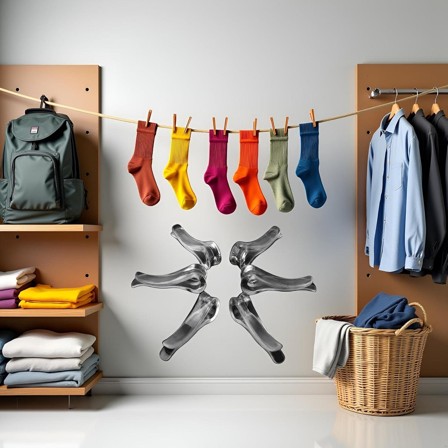 100 Clips de Cocodrilo Plástico Transparente Galepromot