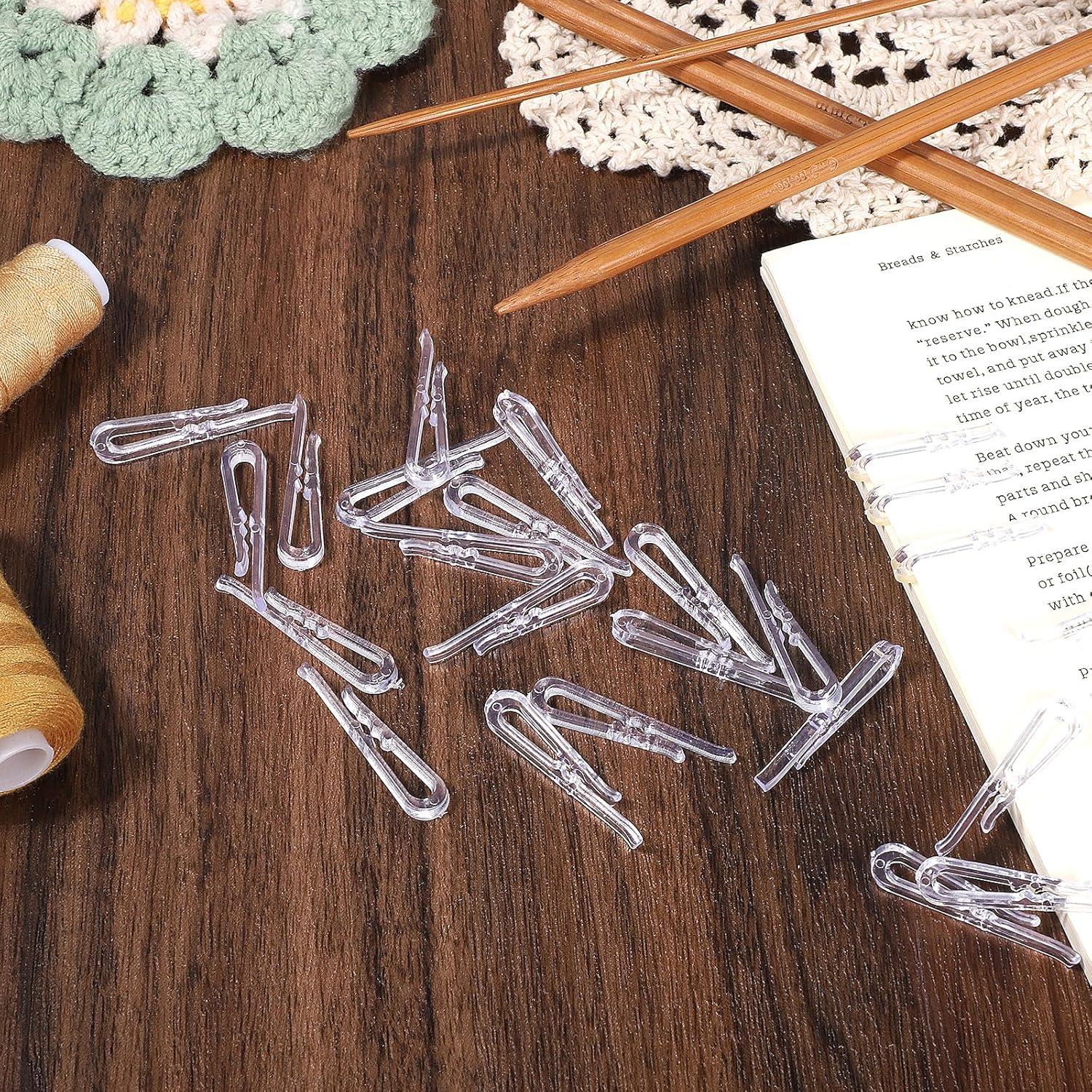 Bewudy 200 Clips Transparentes en Forma de U para Ropa