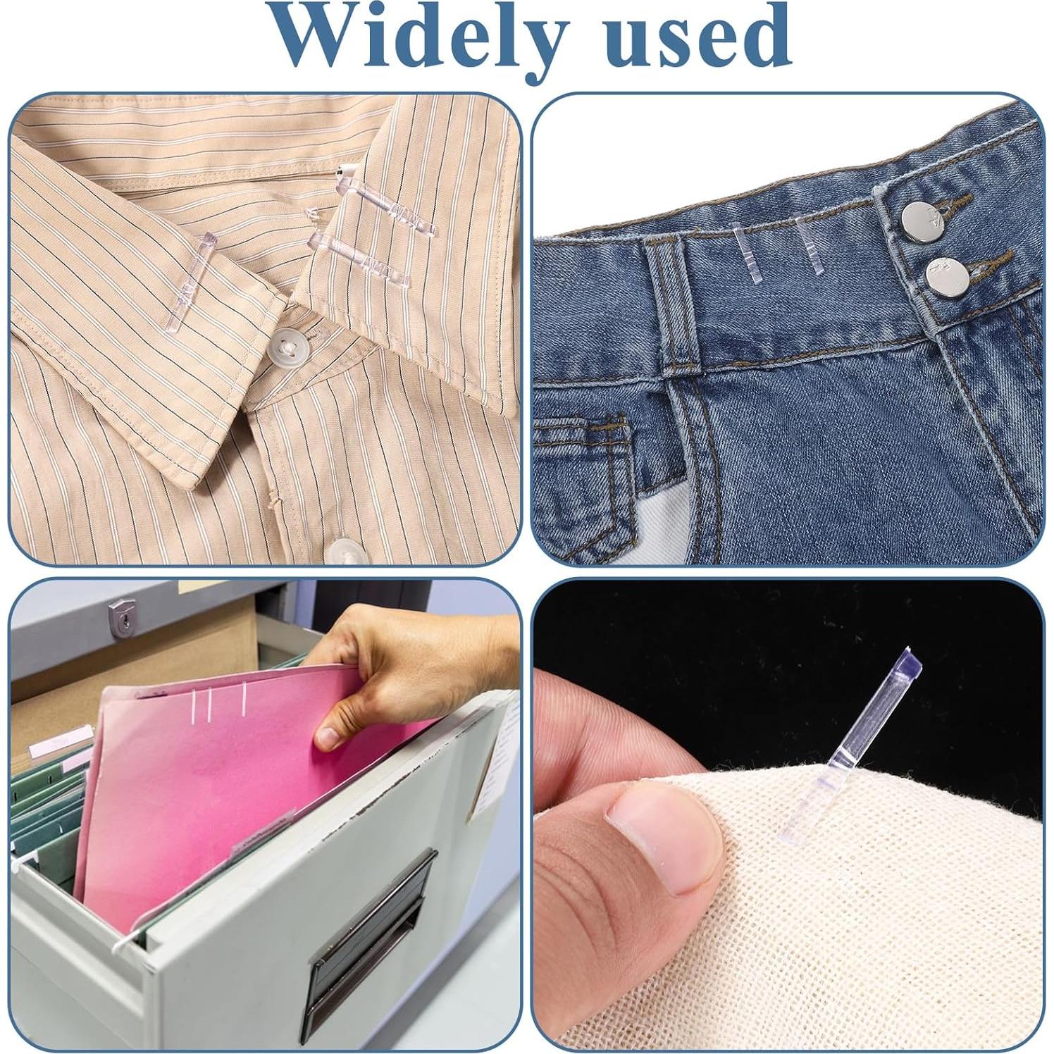 Bewudy 200 Clips Transparentes en Forma de U para Ropa