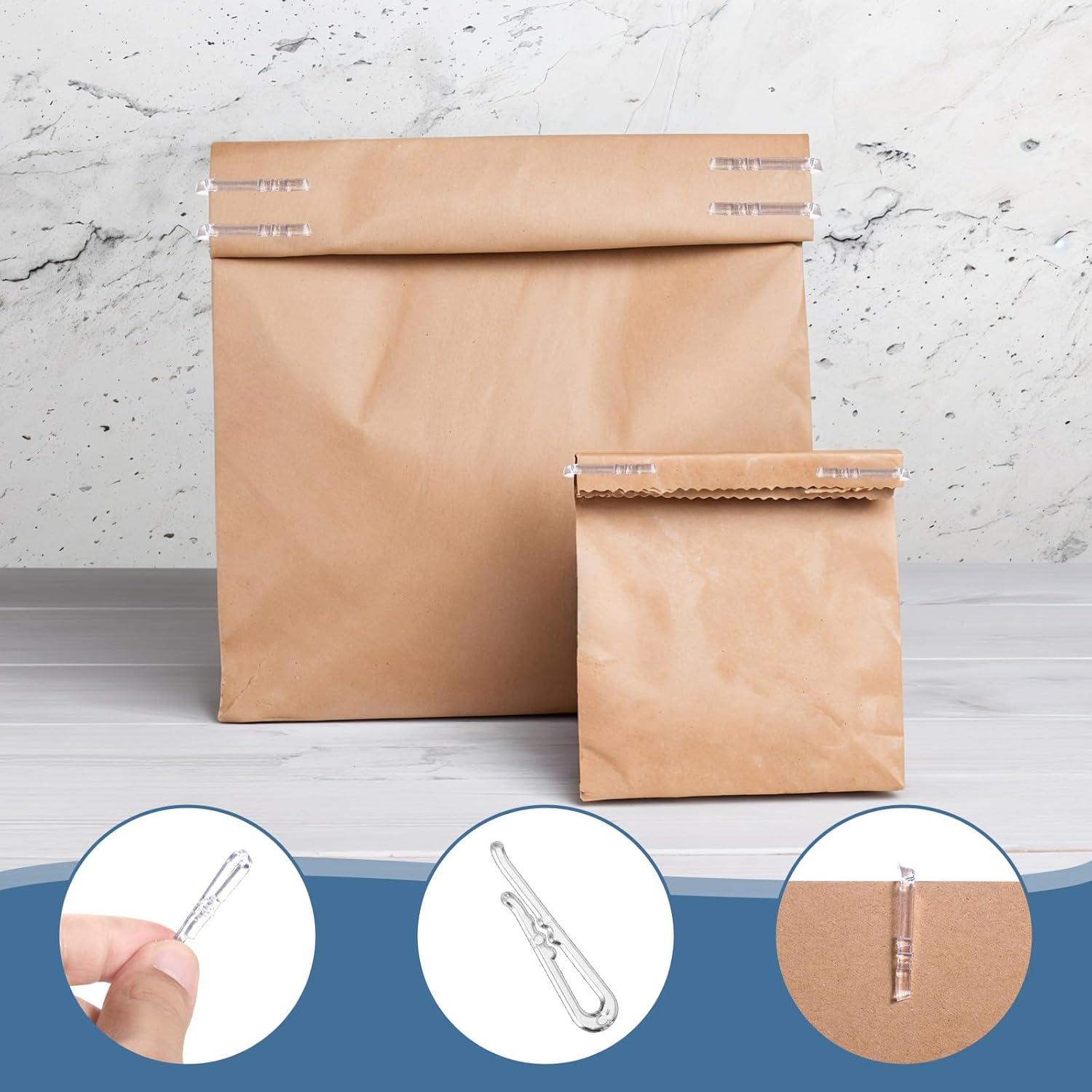 Bewudy 200 Clips Transparentes en Forma de U para Ropa