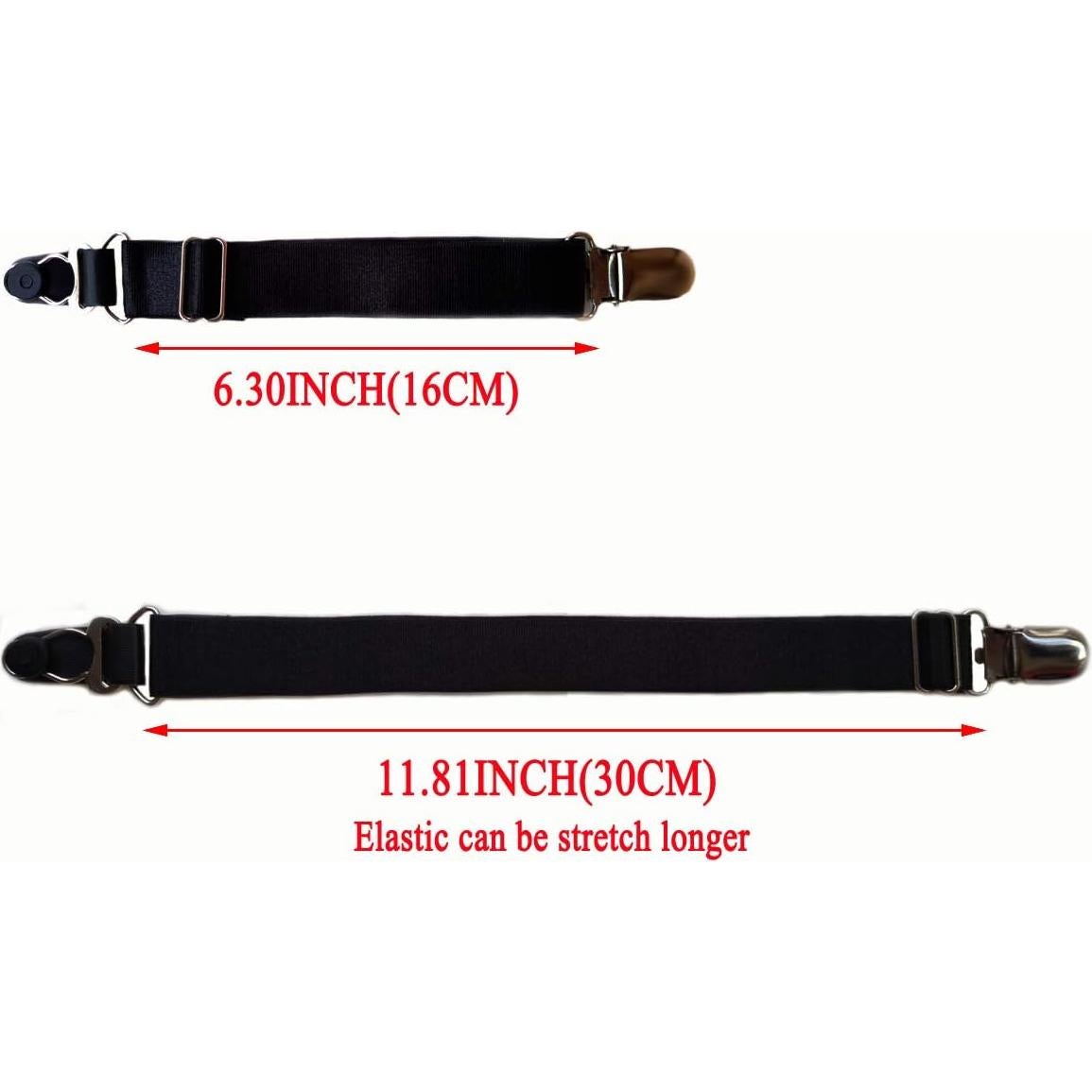 Clip de Fijación Antideslizante Gragengs Negro Ajustable 16.5-30 cm