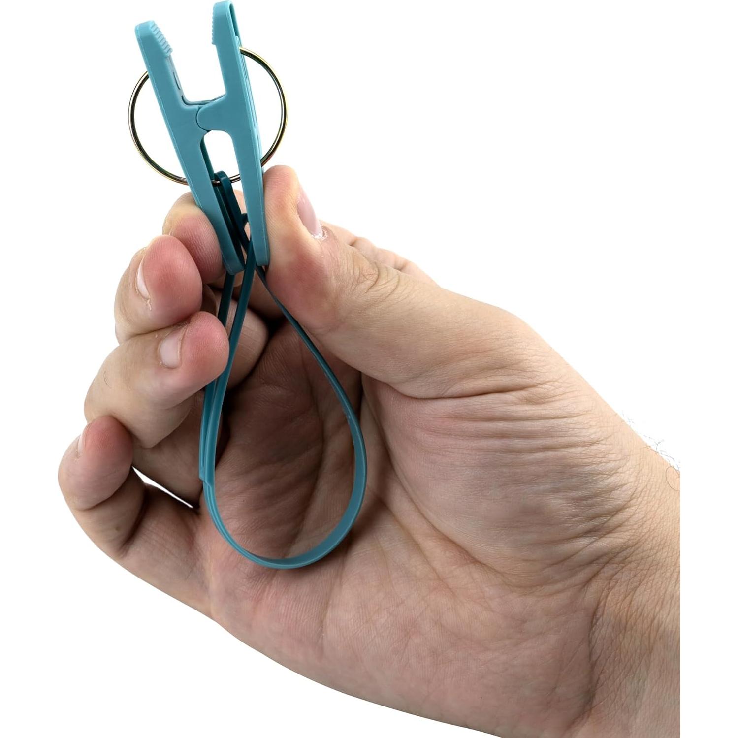 Paquete de 24 Pinzas para Ropa CloTong Antiviento Multicolor