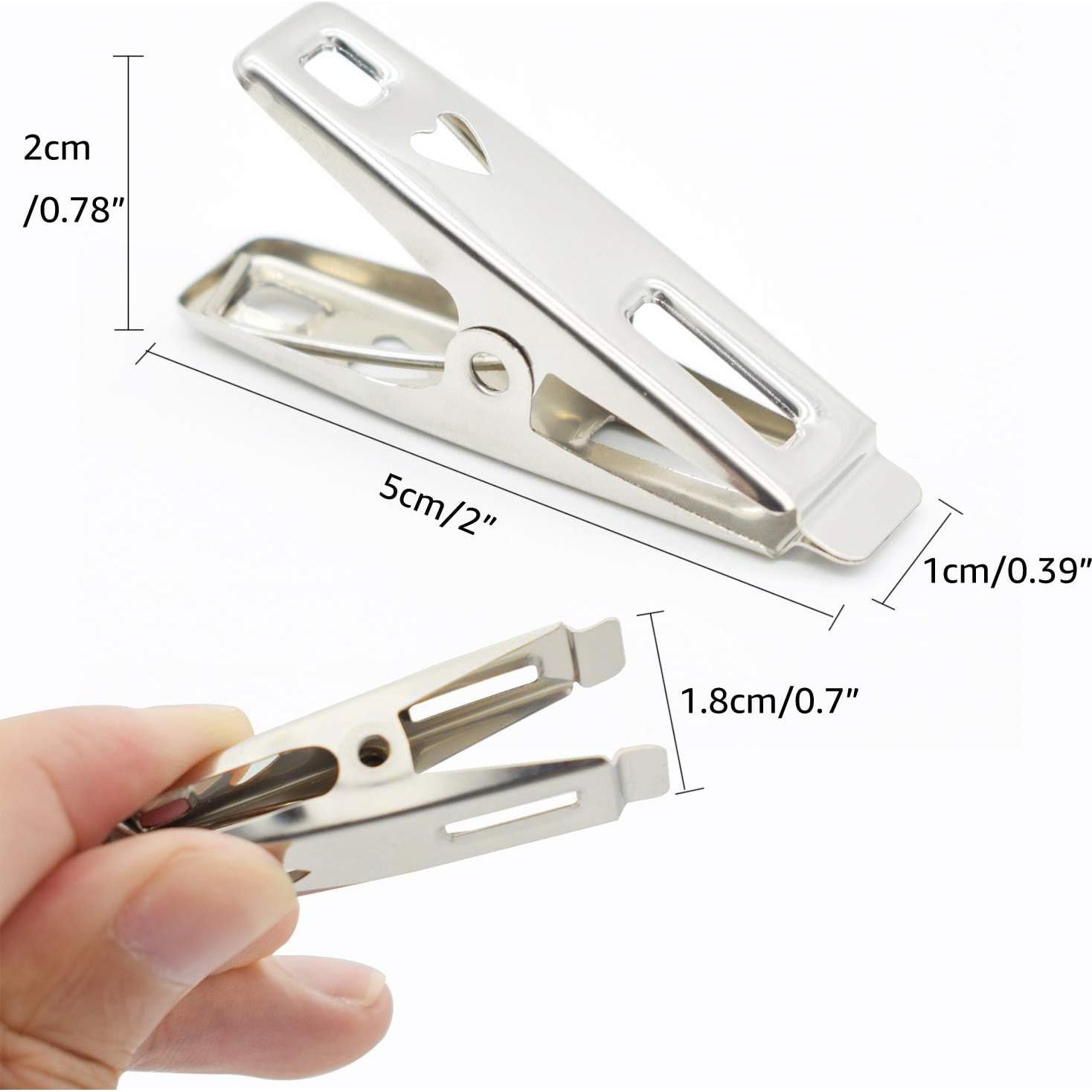 Pinzas de Acero Inoxidable VIPbuy 60 Piezas con Caja