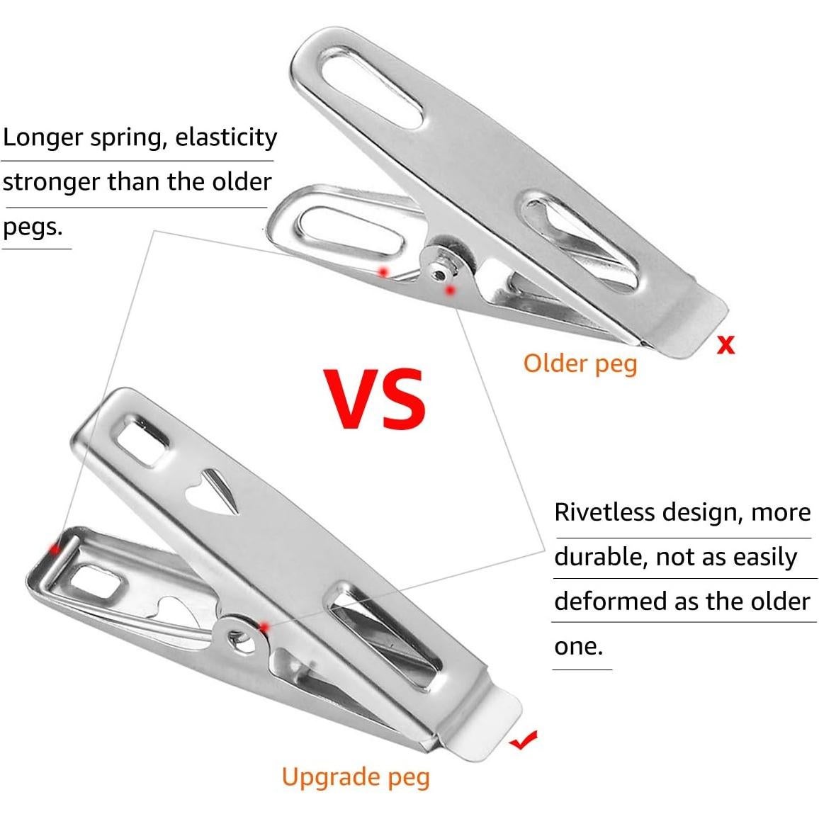 Pinzas de Acero Inoxidable VIPbuy 60 Piezas con Caja