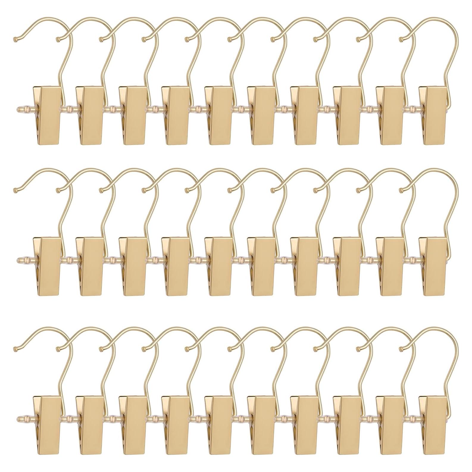 Ganchos para Botas BEWISHOME 50 Pcs Dorados Antideslizantes