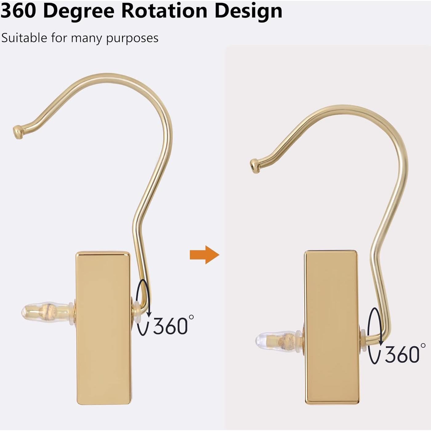 Ganchos para Botas BEWISHOME 50 Pcs Dorados Antideslizantes