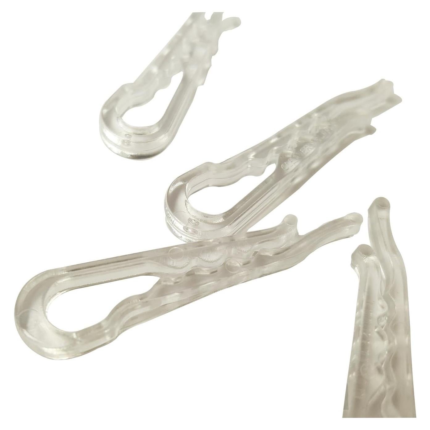 Clips de Cocodrilo NiftyPlaza 1000 Piezas Plástico Transparente