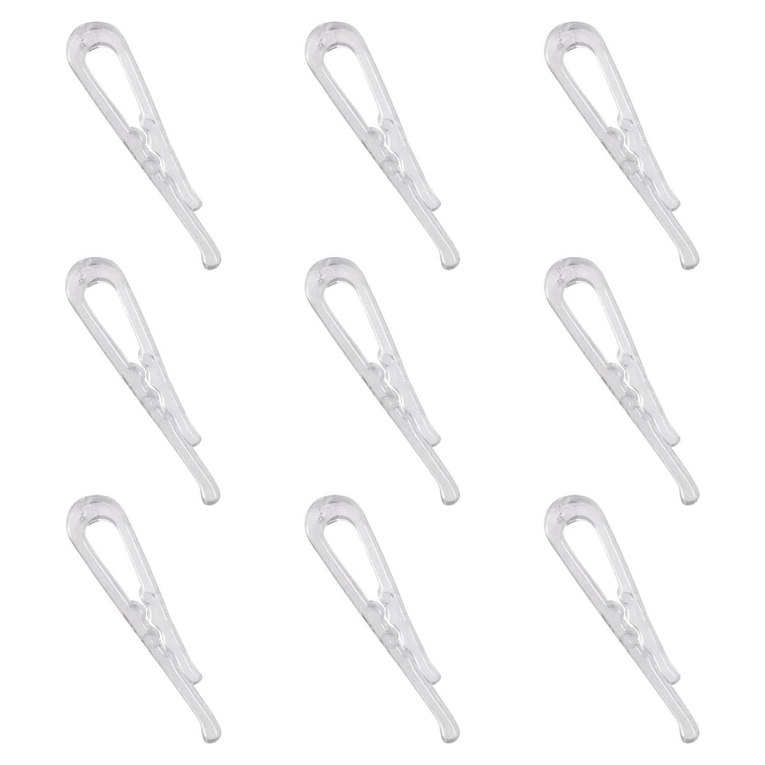 Clip de Camisa ZCZQC 200PCS Plástico Transparente Duradero