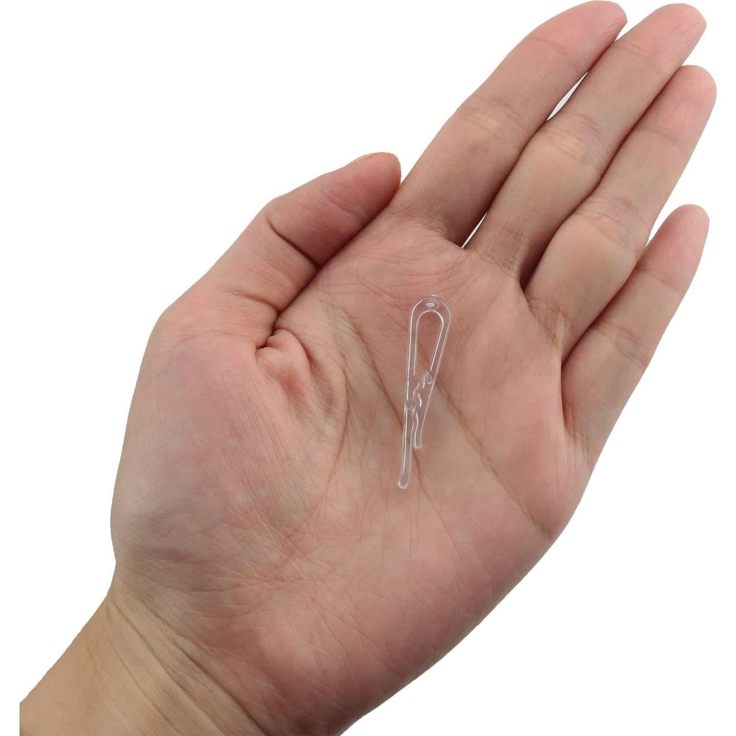 Clip de Camisa ZCZQC 200PCS Plástico Transparente Duradero
