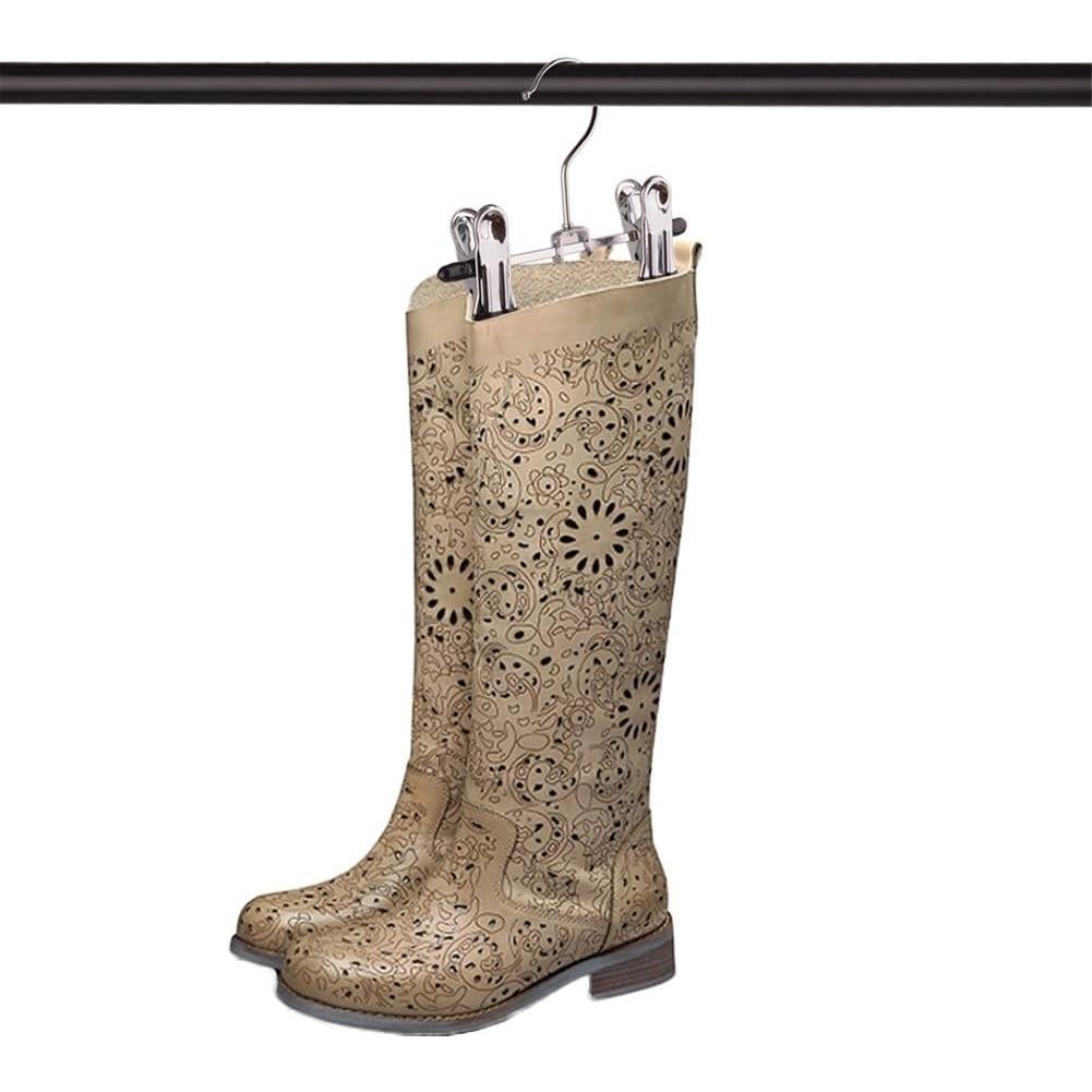 Colgadores de Ropa Portátiles Aligle - Acero Inoxidable, Juego de 6