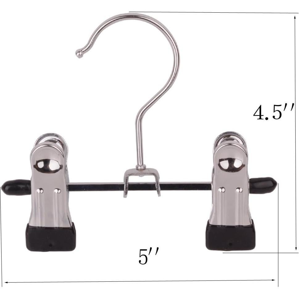 Colgadores de Ropa Portátiles Aligle - Acero Inoxidable, Juego de 6