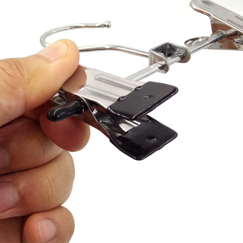 Colgadores de Ropa Portátiles Aligle - Acero Inoxidable, Juego de 6